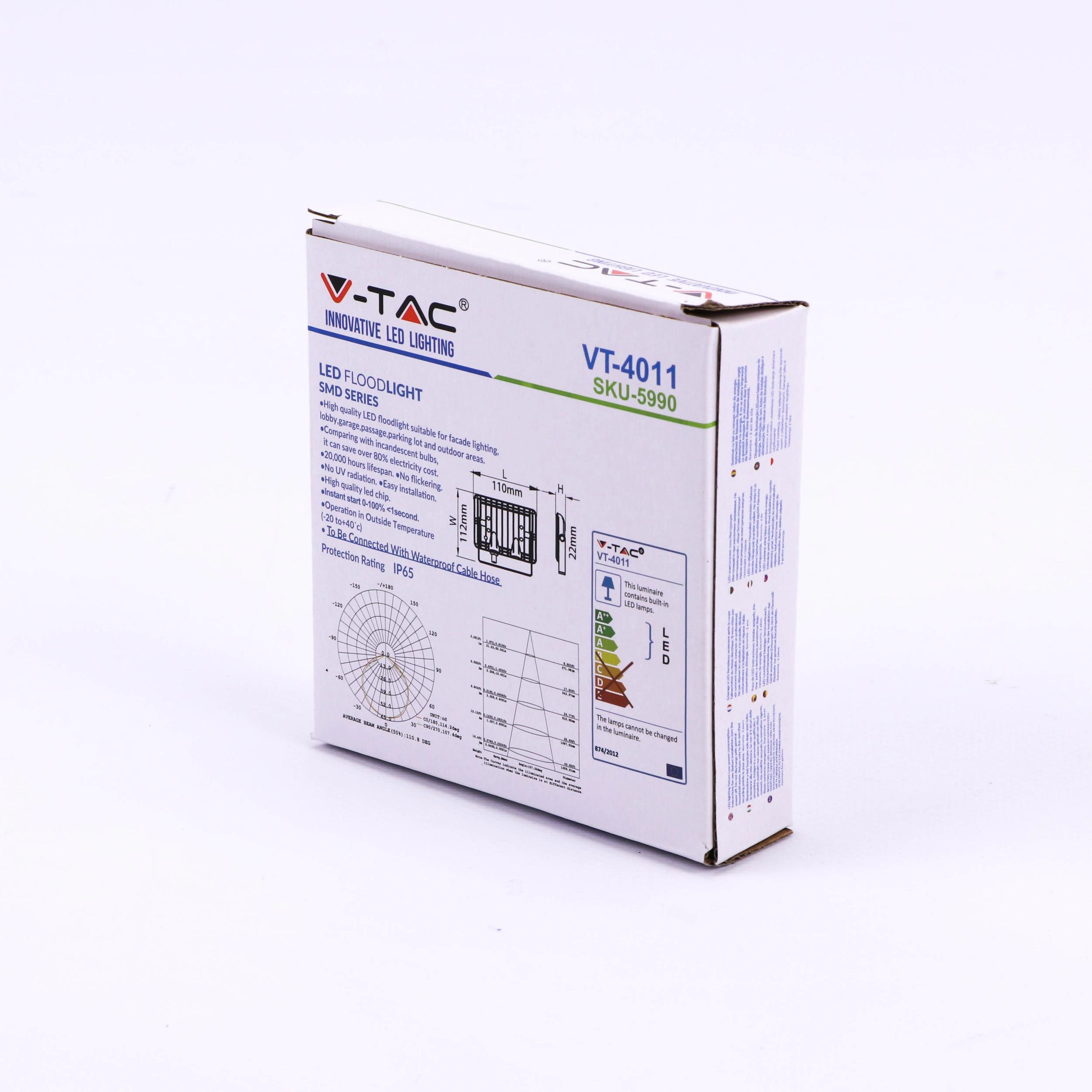 VT-4011 10W Strahler mit blauem Licht - IP65 - Atmosphärische Beleuchtung - 4