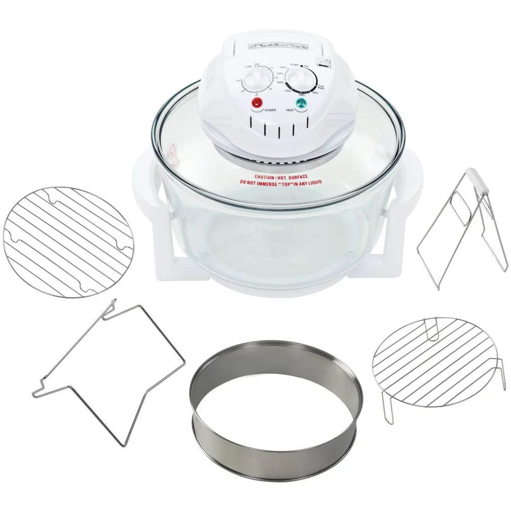 Halogen-Heißluftofen mit Aufsatzring 1400 W 17 L - 2