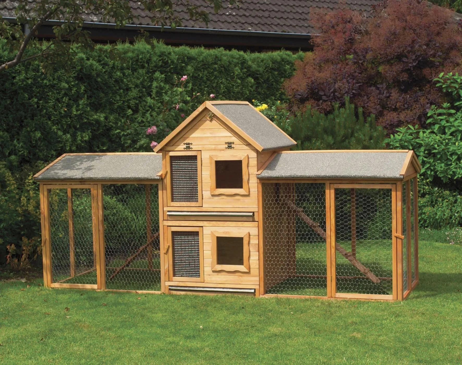 Kleintiervilla "Maxi" mit Erweiterung + 2 Auslaufgehege - 2