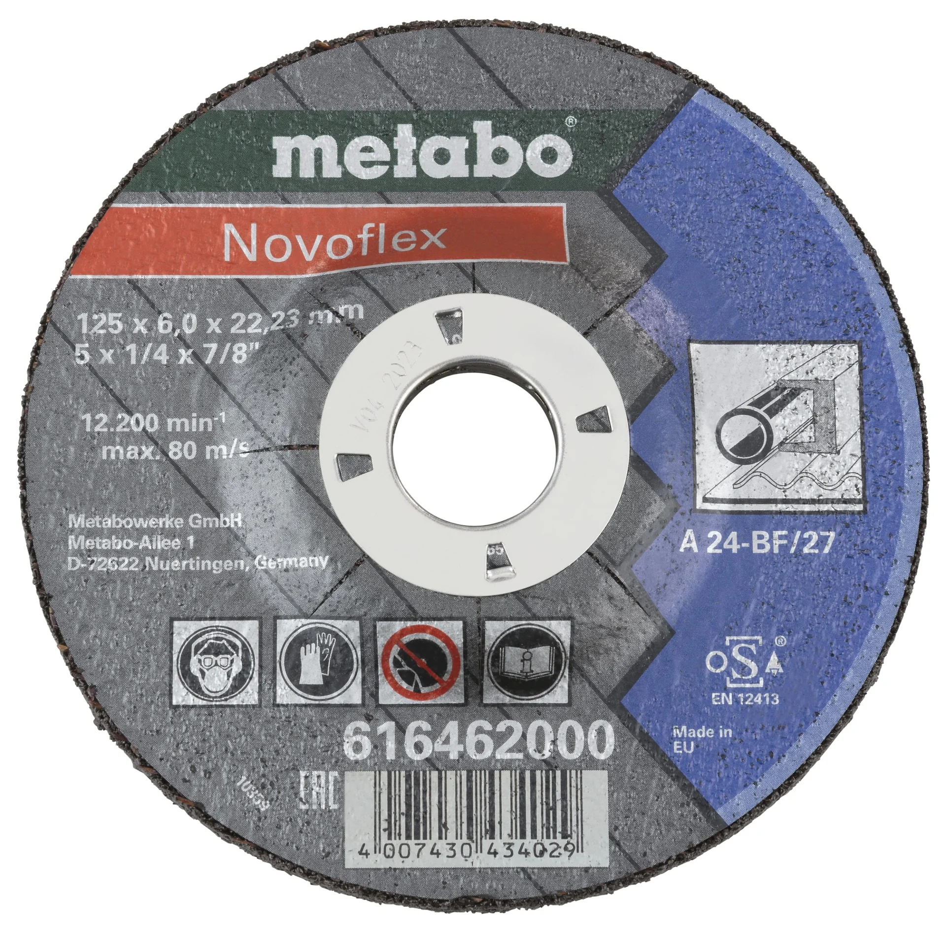 Schruppscheibe "Novoflex" 125 x 6,0 x 22,23 mm, 10 Stück - 2