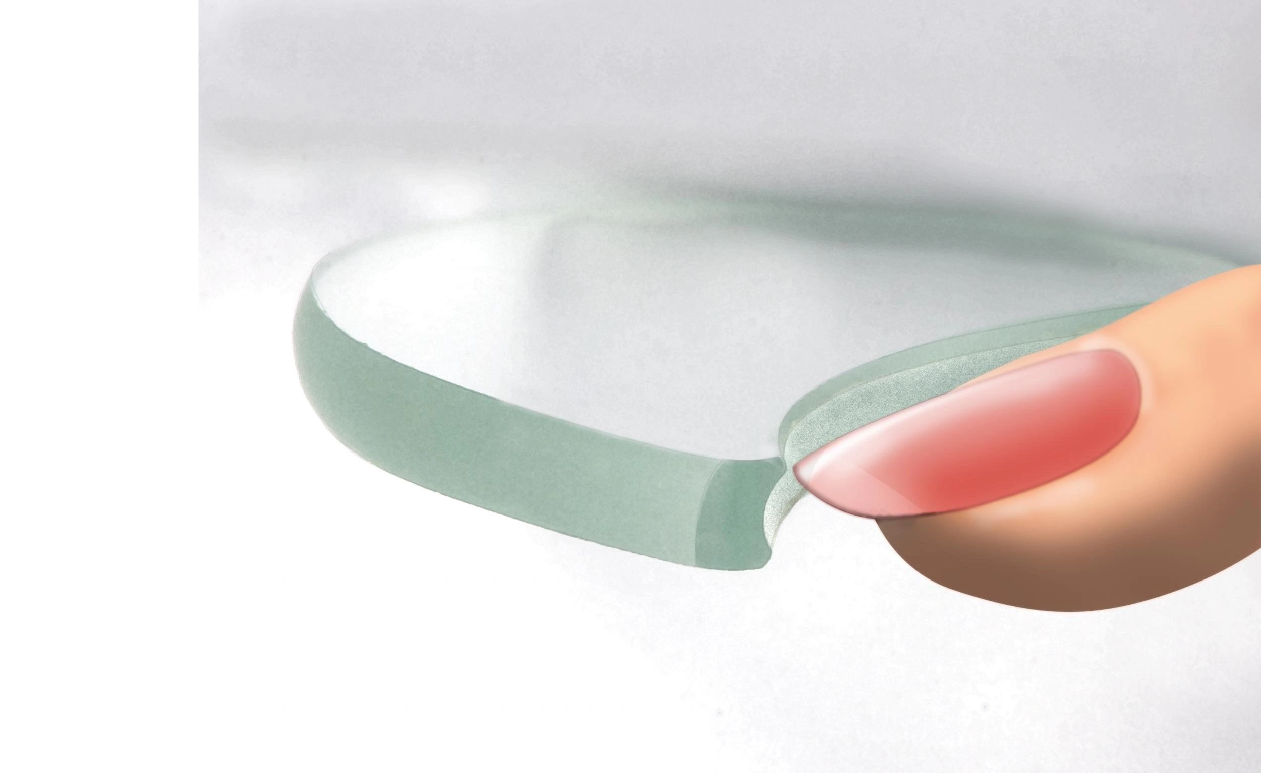 Glas-Nagelfeile "Ergofile", mit U-förmiger Schleifrille - 4