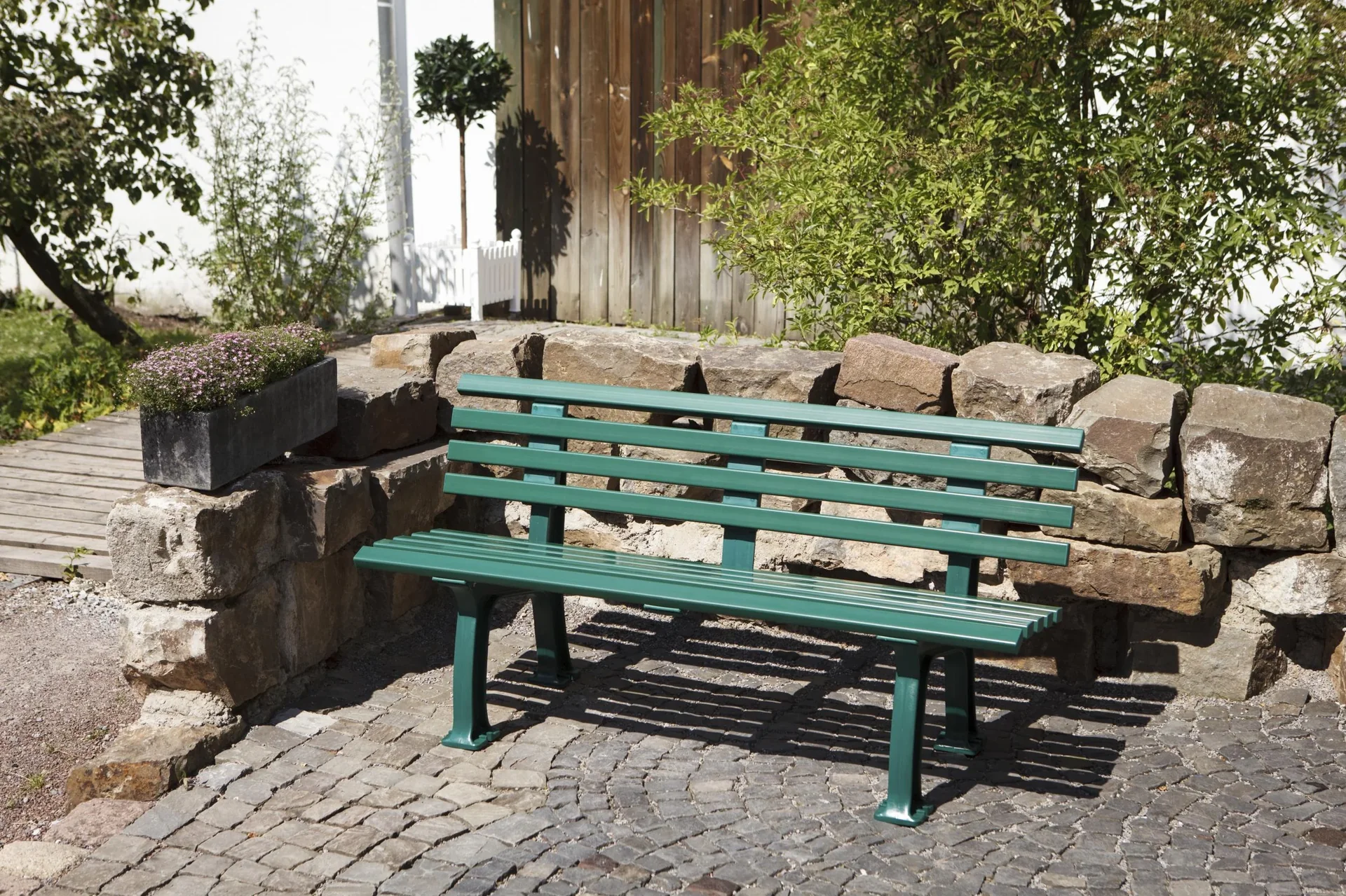 Gartenbank Sylt grün - 3