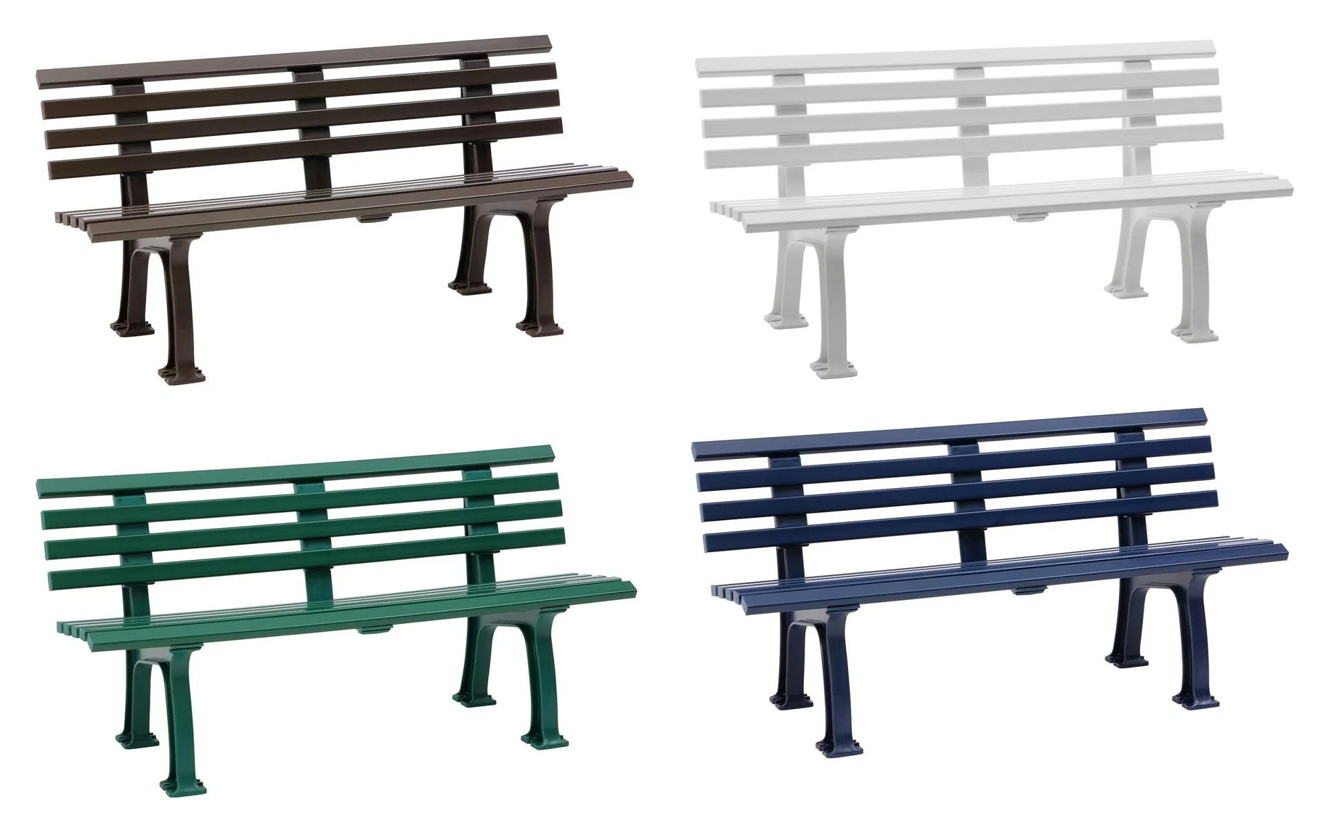 Gartenbank Sylt blau - 3