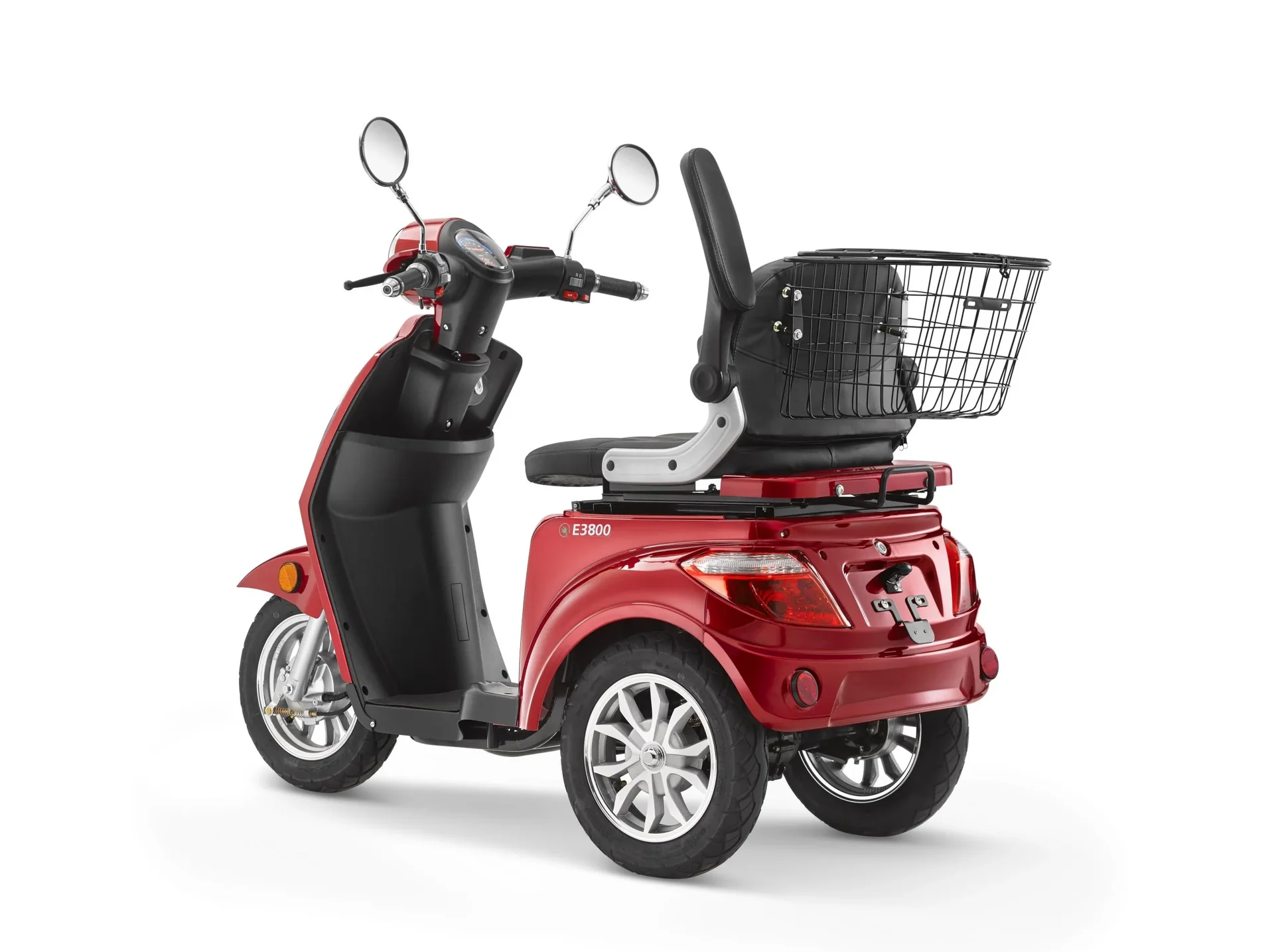 E-Dreirad Luxxon E3800, 20 km/h (Mofa-Klasse), keine Helmpflicht, weinrot - 2