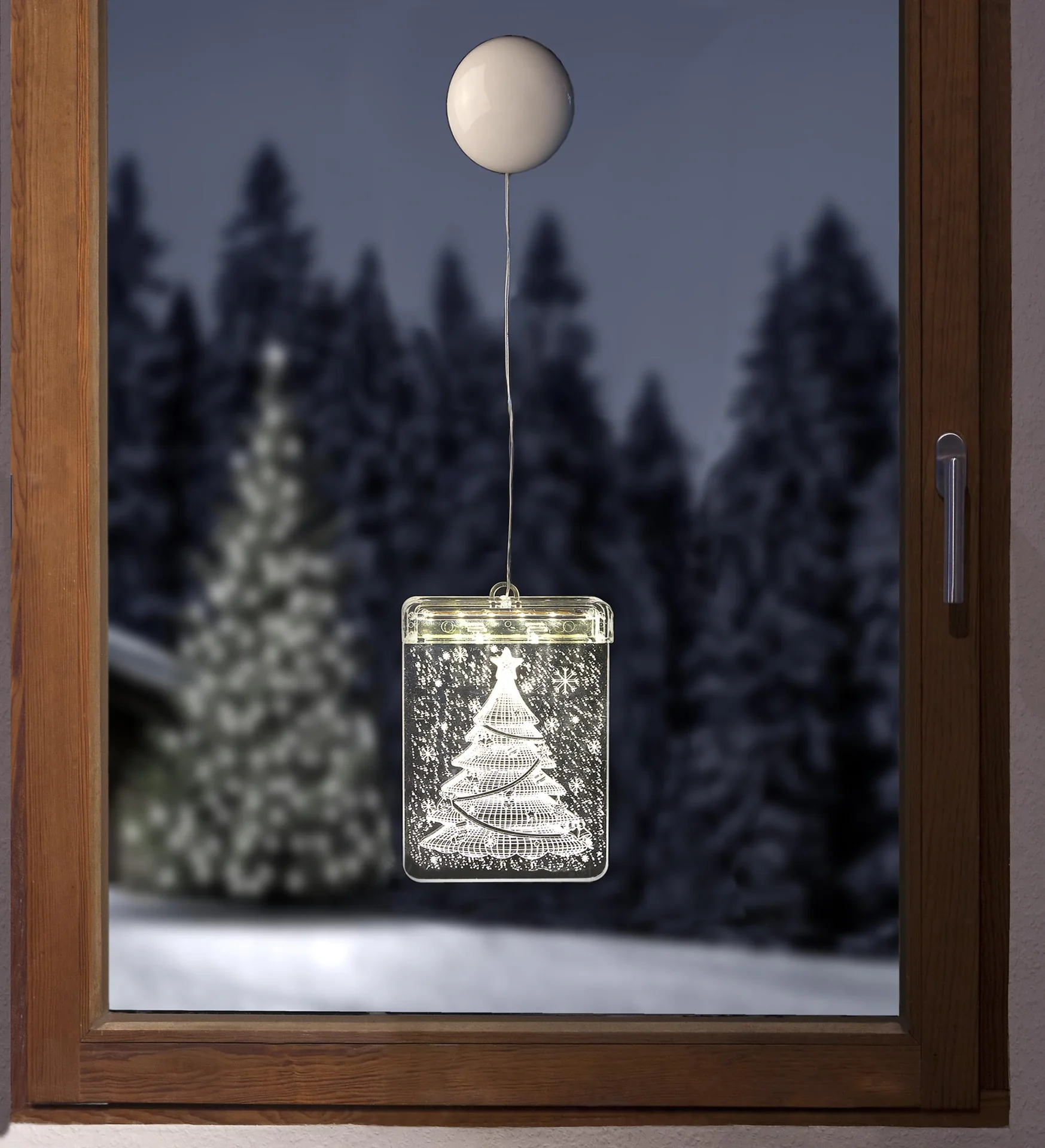 LED Fensterbild Weihnachtsbaum mit Saugnapf - 3