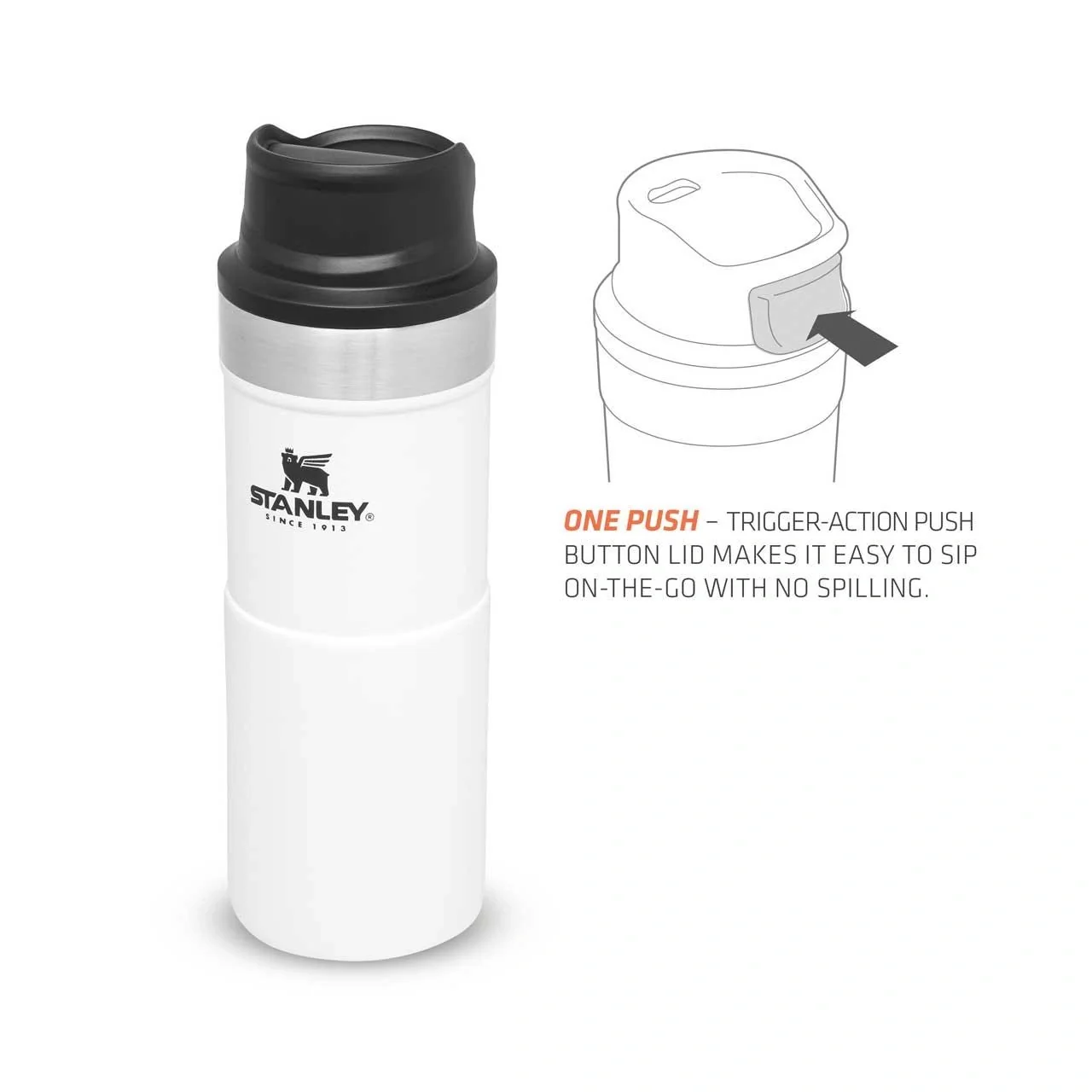 Trigger-Action Travel Mug 0,35 l, Polar, Vakuumisolierung, Einhandbedienung - 8