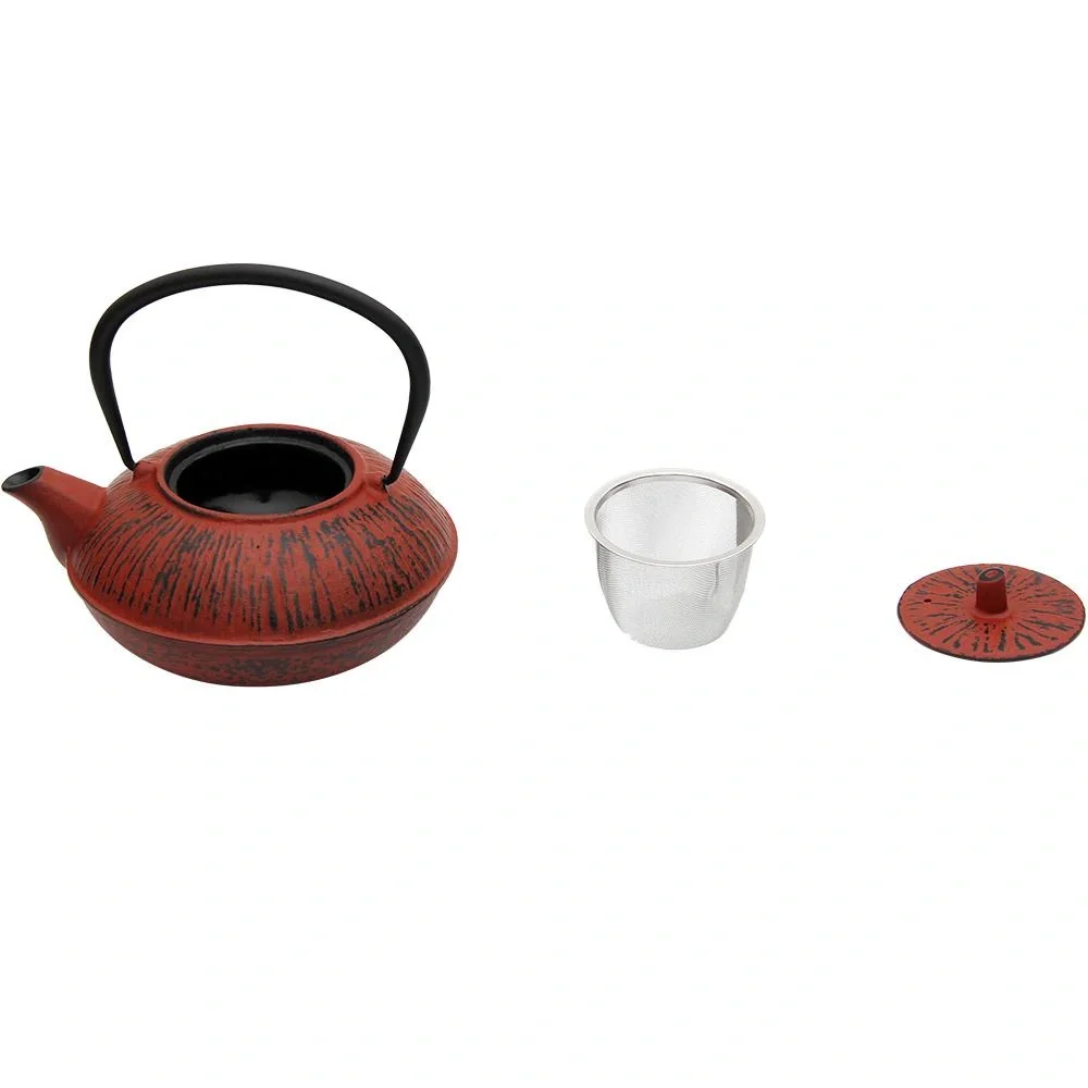 Teekessel Gusseisen - 1100 ml - Rot - 3