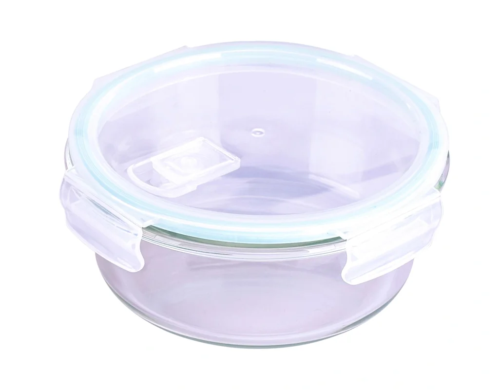 Glasfrischhaltedose mit Mikrowellendeckel rund 950 ml - 2