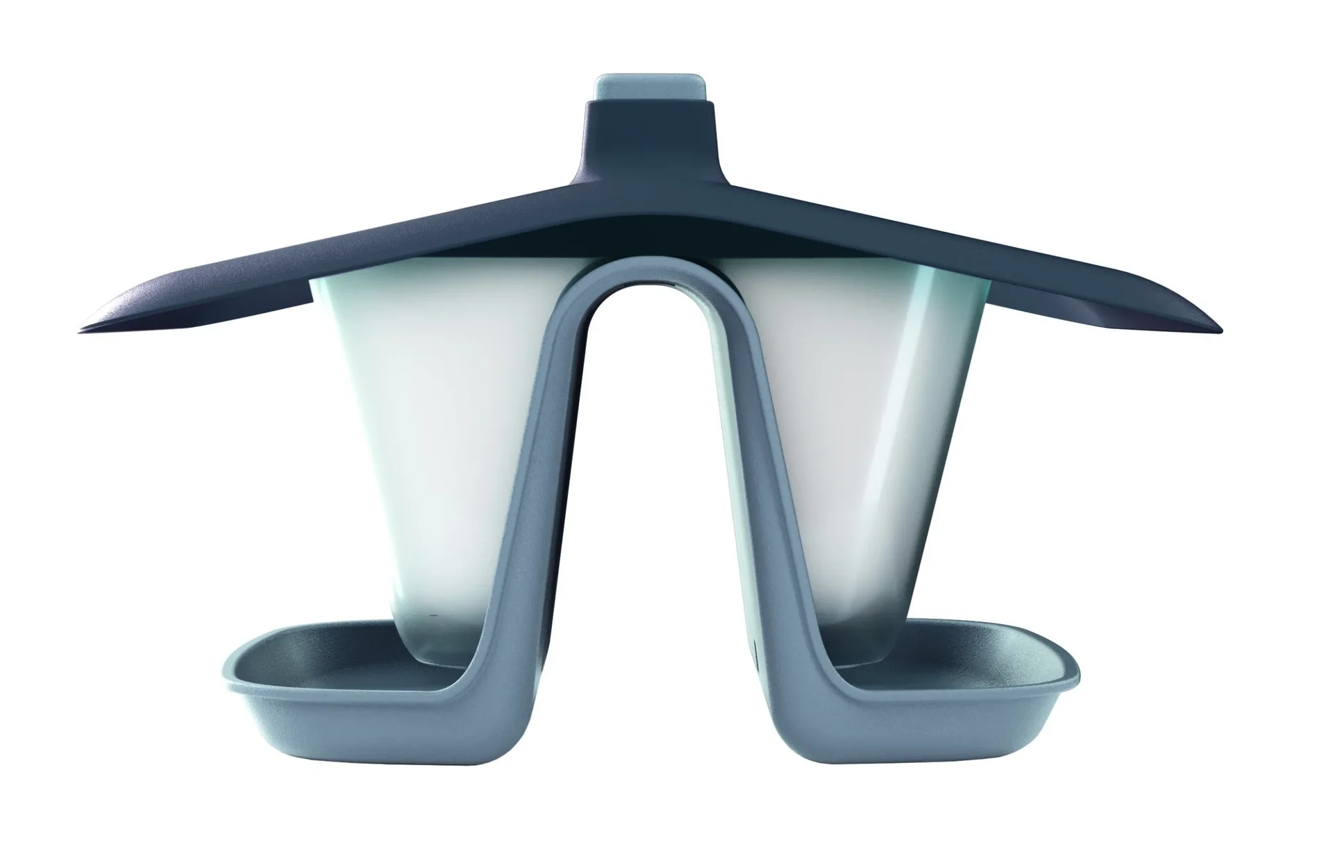 Vogelhaus DOUBLE, steingrau - 2