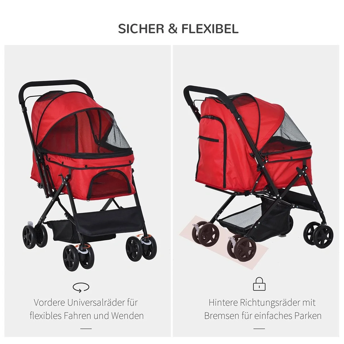 Hundebuggy Hundewagen Buggy für kl - 4