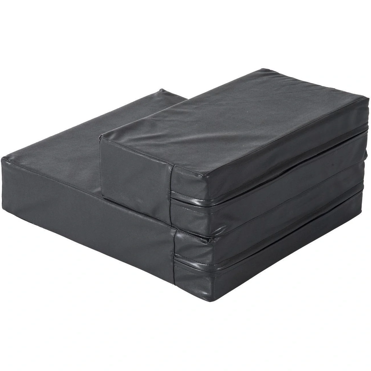 Tiertreppe Hundetreppe Unterlage für Katzen und Hunde klappbar schwarz - 4