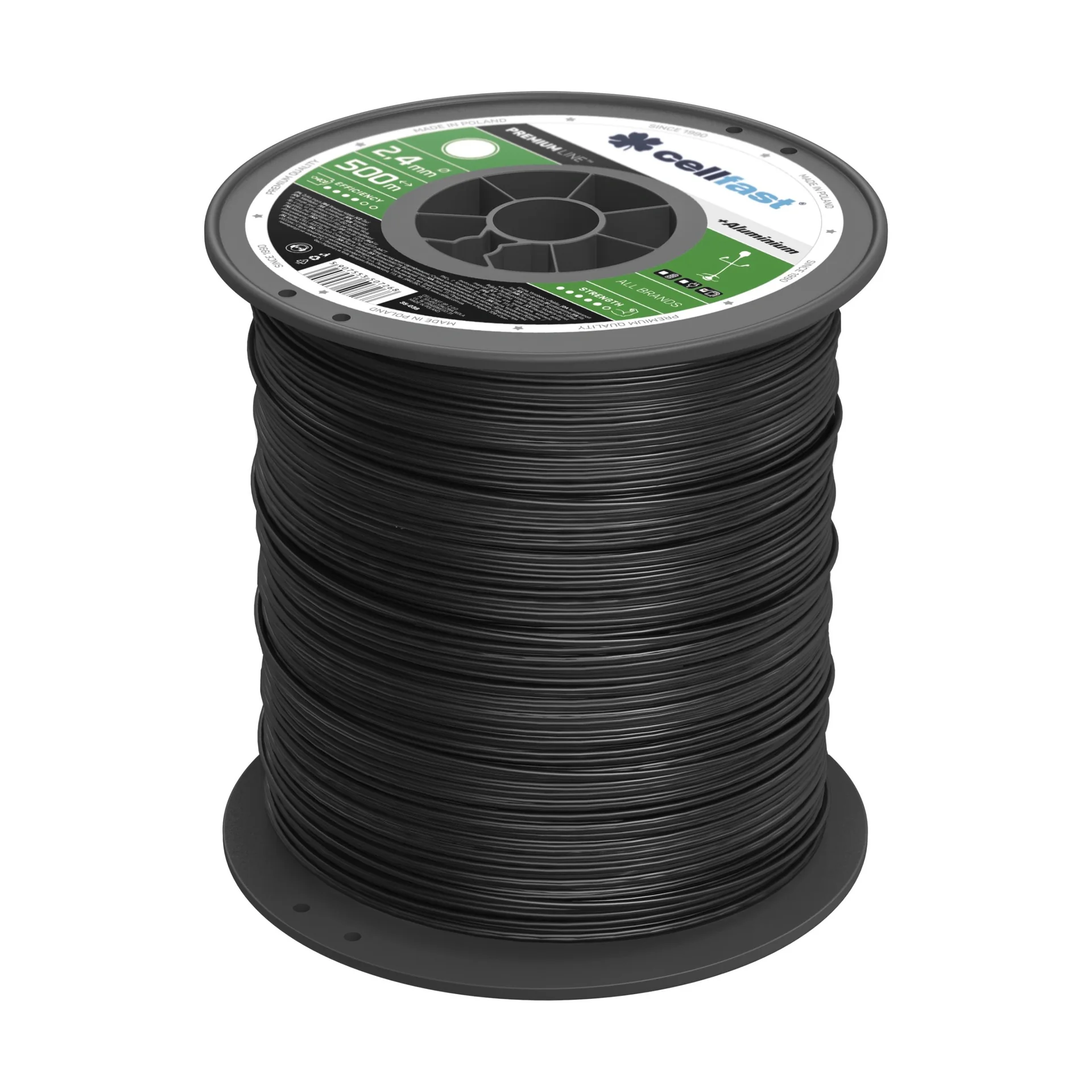 PREMIUM Mähfäden auf Spule 2,4  mm x 500 m Rund - 3