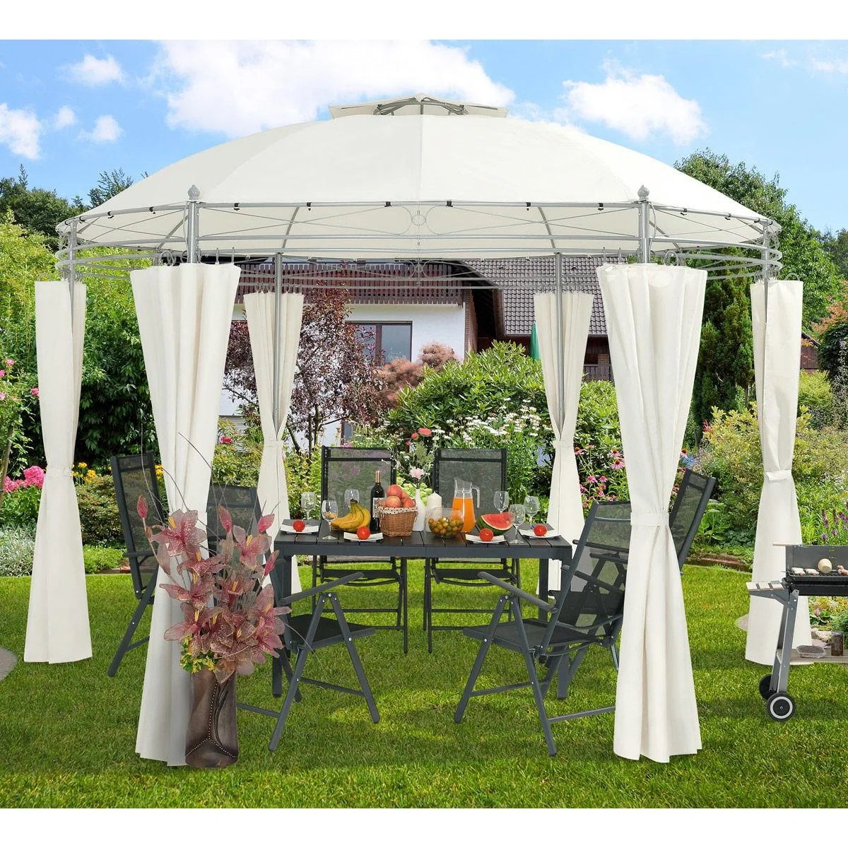 Pavillon Toscana Beige 3,5m UV-Schutz 50+ - 2