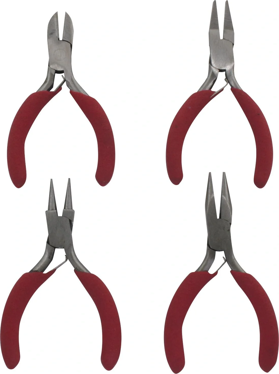 Mini-Zangen: Seitenschneider, Spitzzange, Rundzange, Flachzange - 2