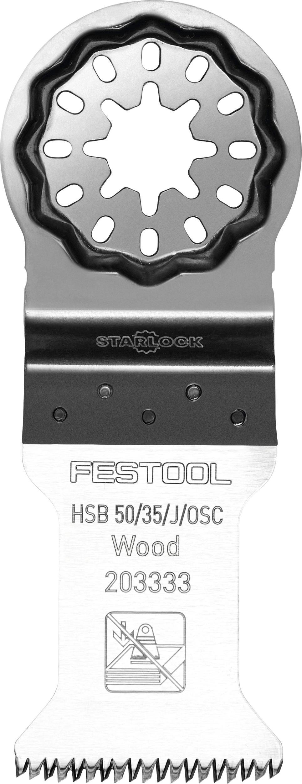 Holz-Sägeblatt HSB 50/35/J/OSC/5 für Oszillierer OSC 18 - 3