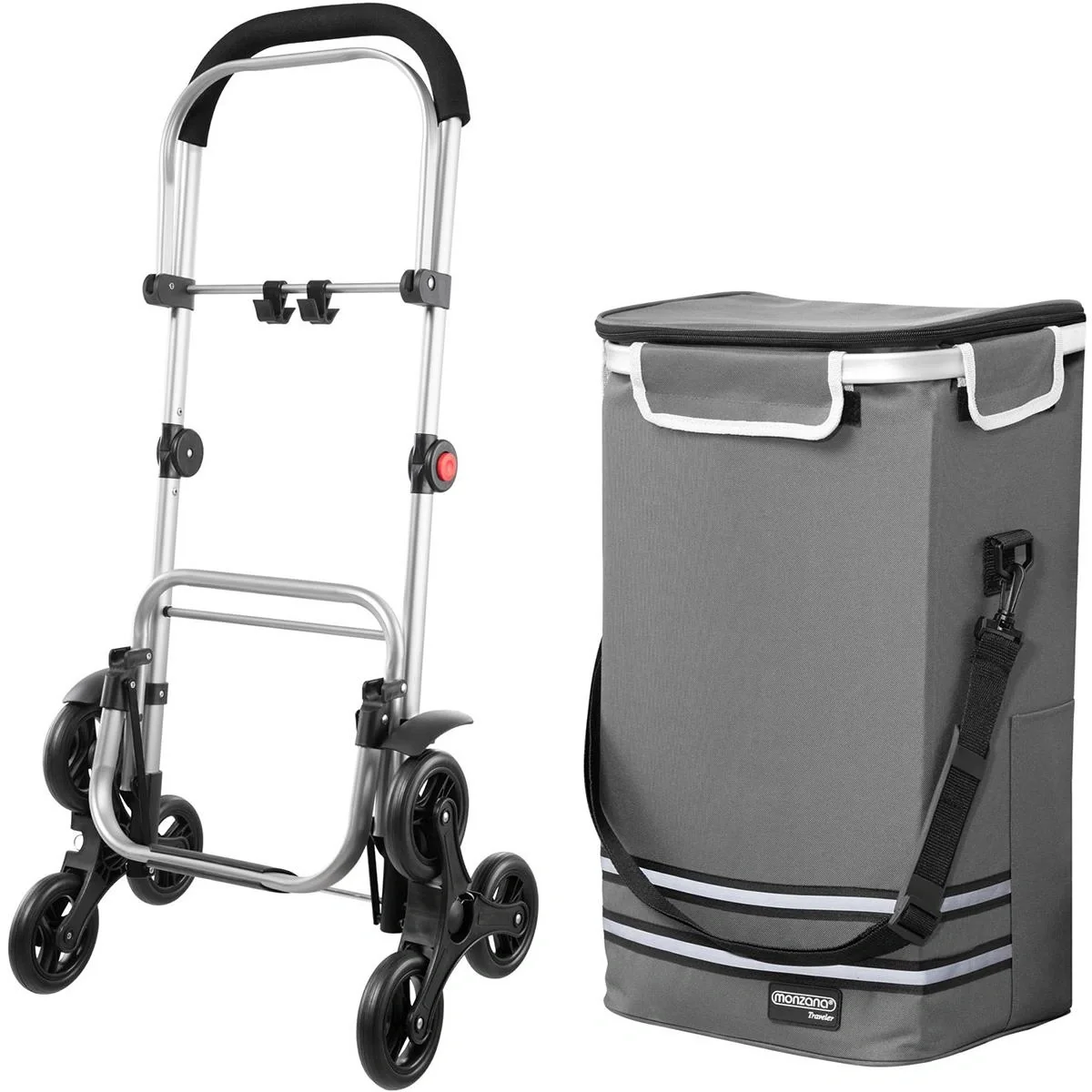 Einkaufswagen - Treppensteiger - geeignet für die Treppe - grau - 6