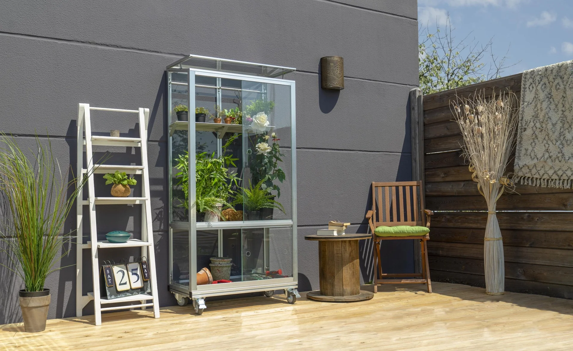 Gewächshaus Stad 350 inklusive Rollfundament - 2