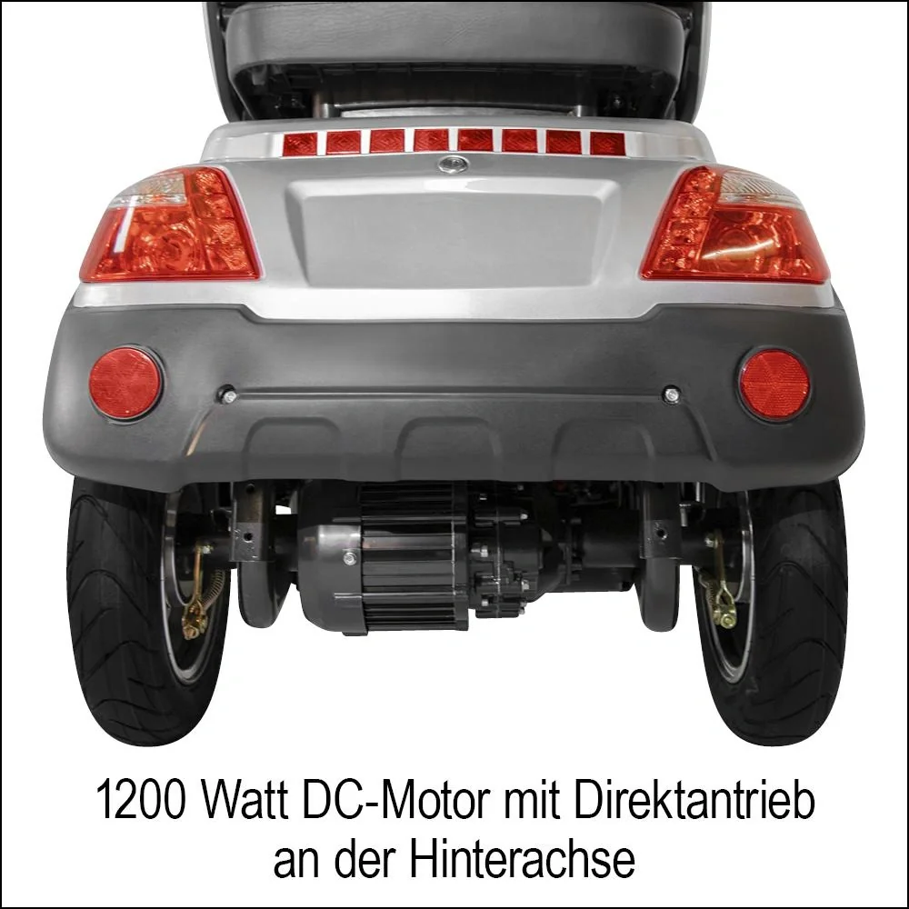4-Rad E-Mobil Palermo 25 km/h silber - 11