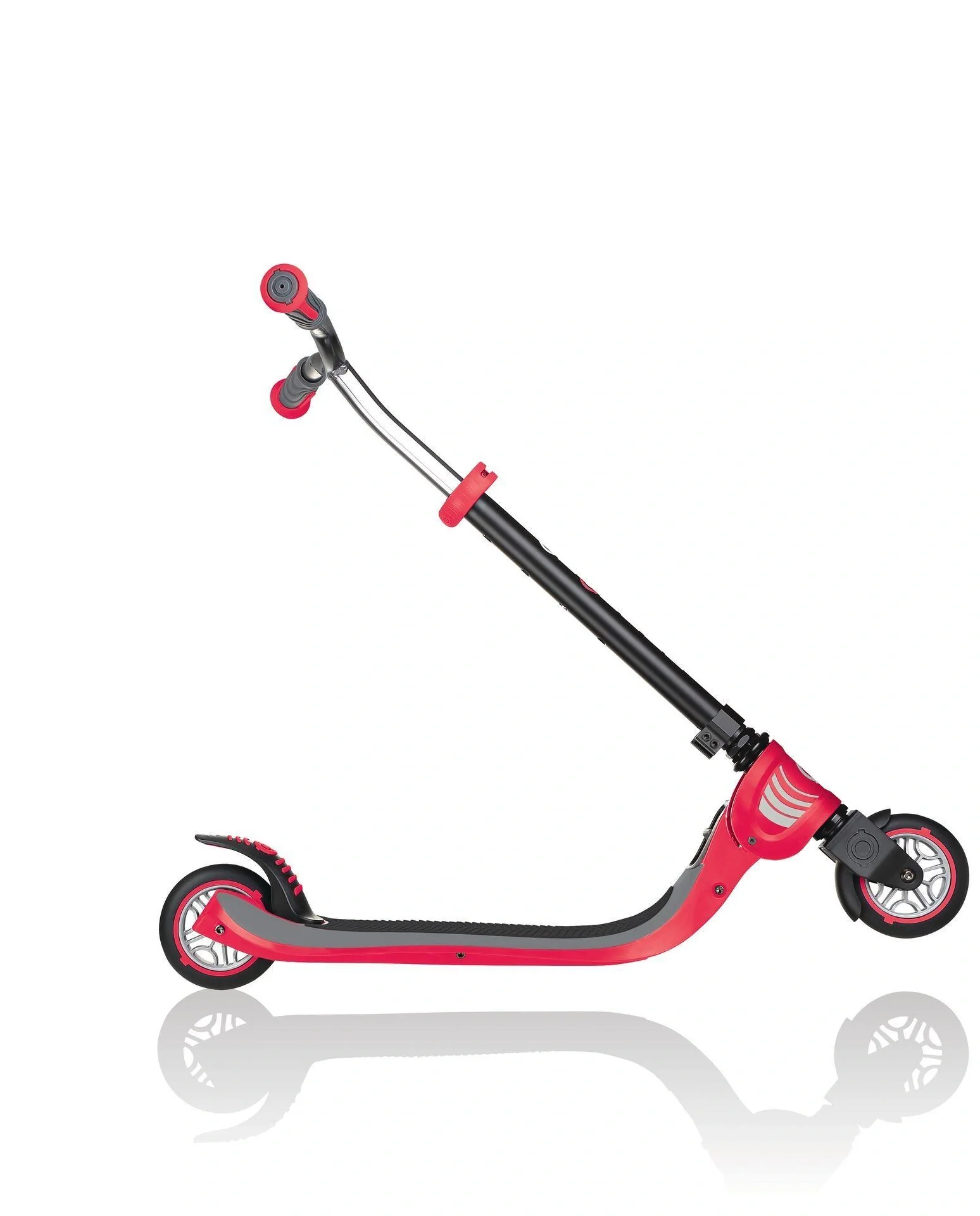 FLOW FOLDABLE 125, Tretroller, 125 mm, ABEC 5, höhenverstellbar, Klappmechanismus, schwarz-rot - 12