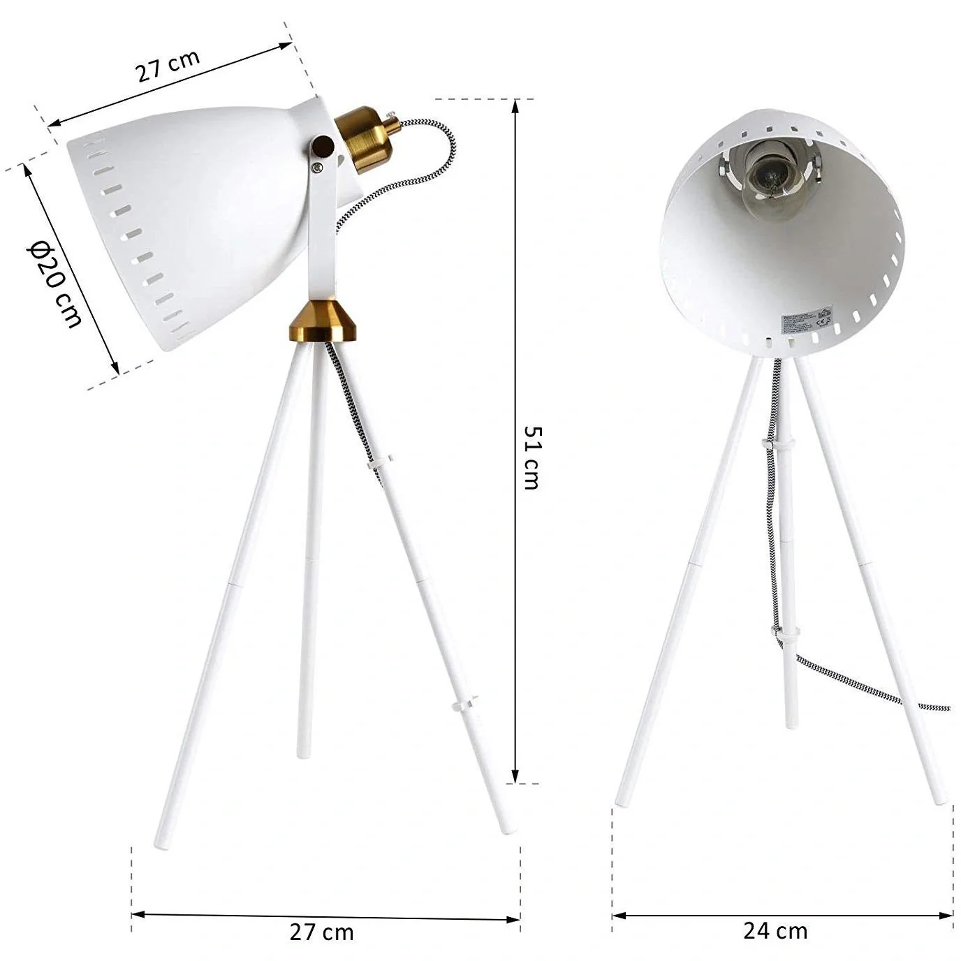 Tripod-Tischlampe - 9