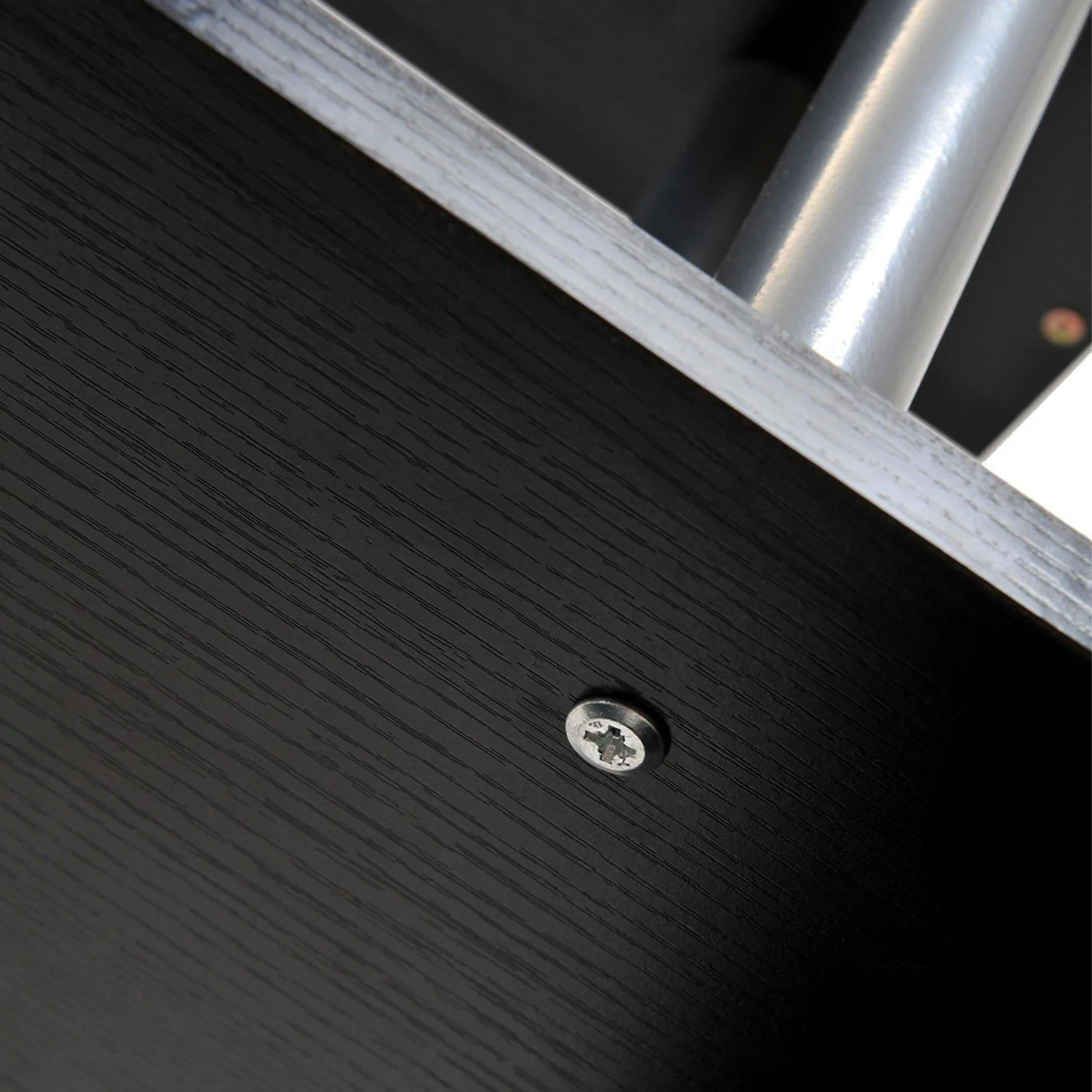 Standregal 4 Fächer Raumteiler Eckregal Wandregal schwarz - 9