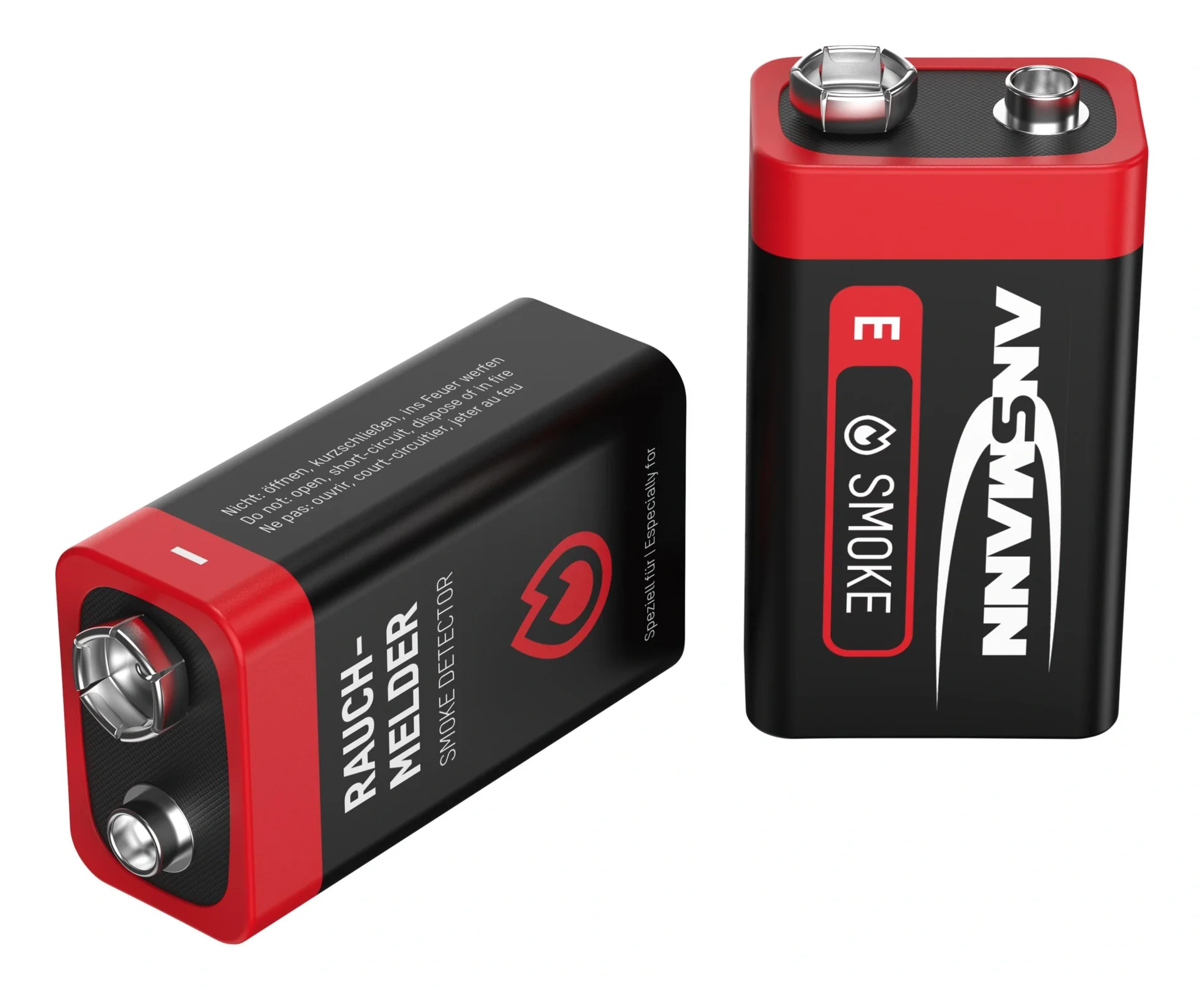 Alkaline 9 Volt Block Rauchmelderbatterie, 2 Stück - 7