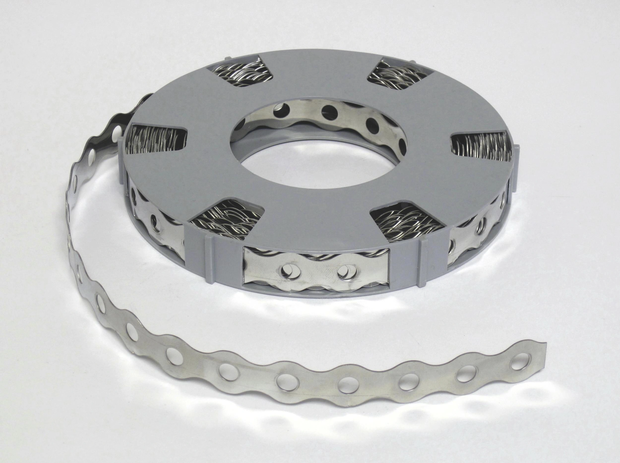 Lochband 19 mm x 10 m mit Kunststoff Ummantelung - 1