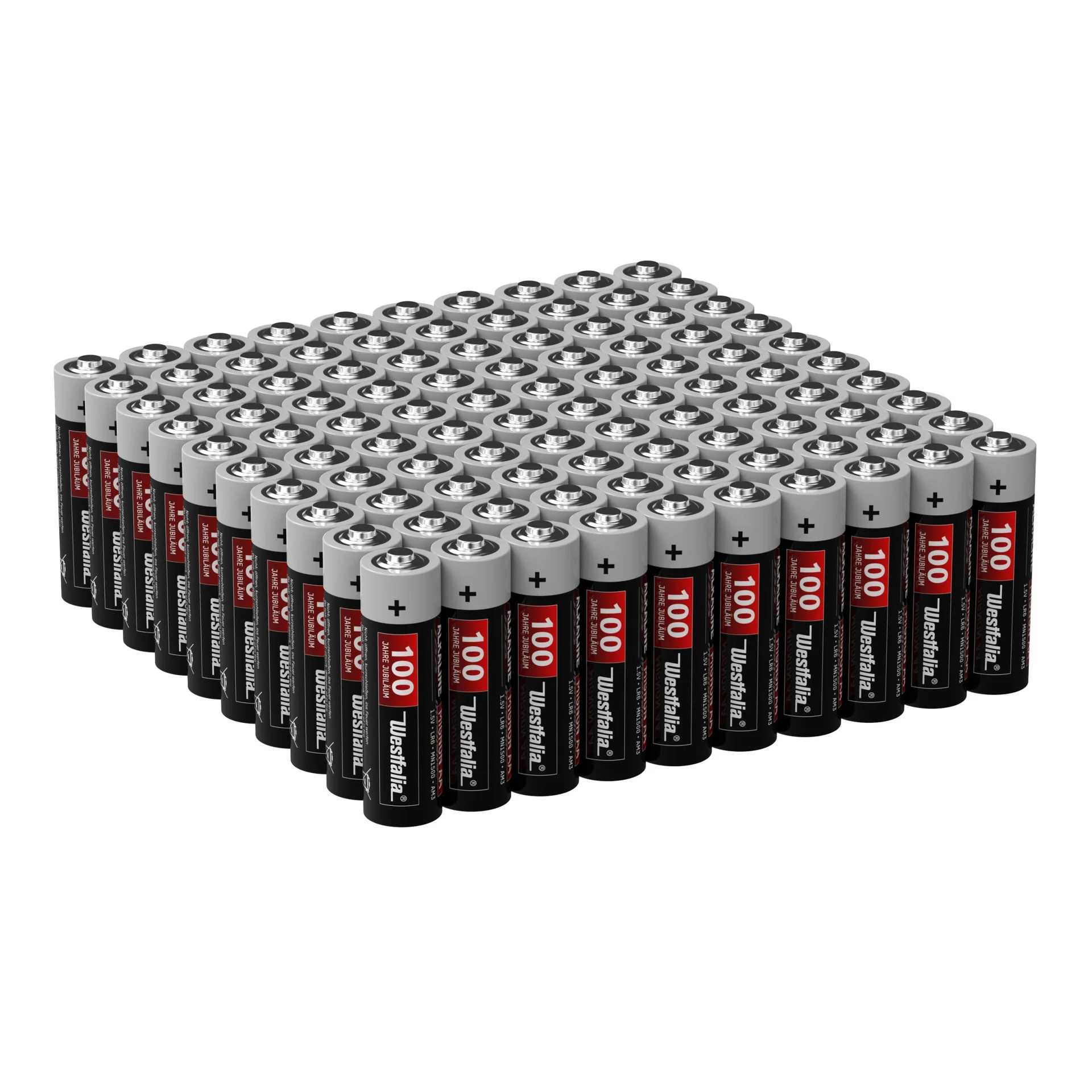 Red-Alkaline Mignon (AA) Batterien - 100 Stück - 3