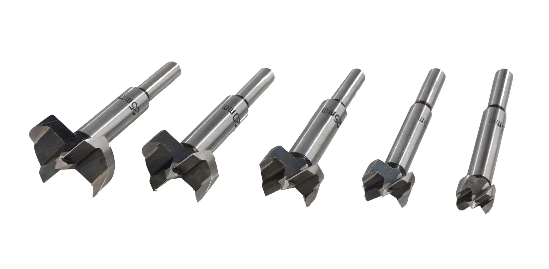 Forstner-Bohrer-Satz 5-teilig (15/ 20/ 25/ 30/ 35 mm) - 1