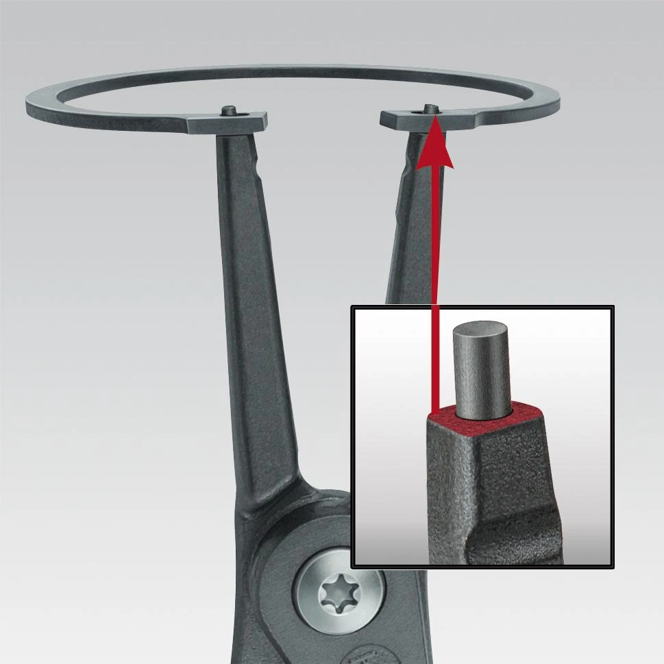 Präzisions - Sicherungsringzange 180 mm für Außenringe - 6