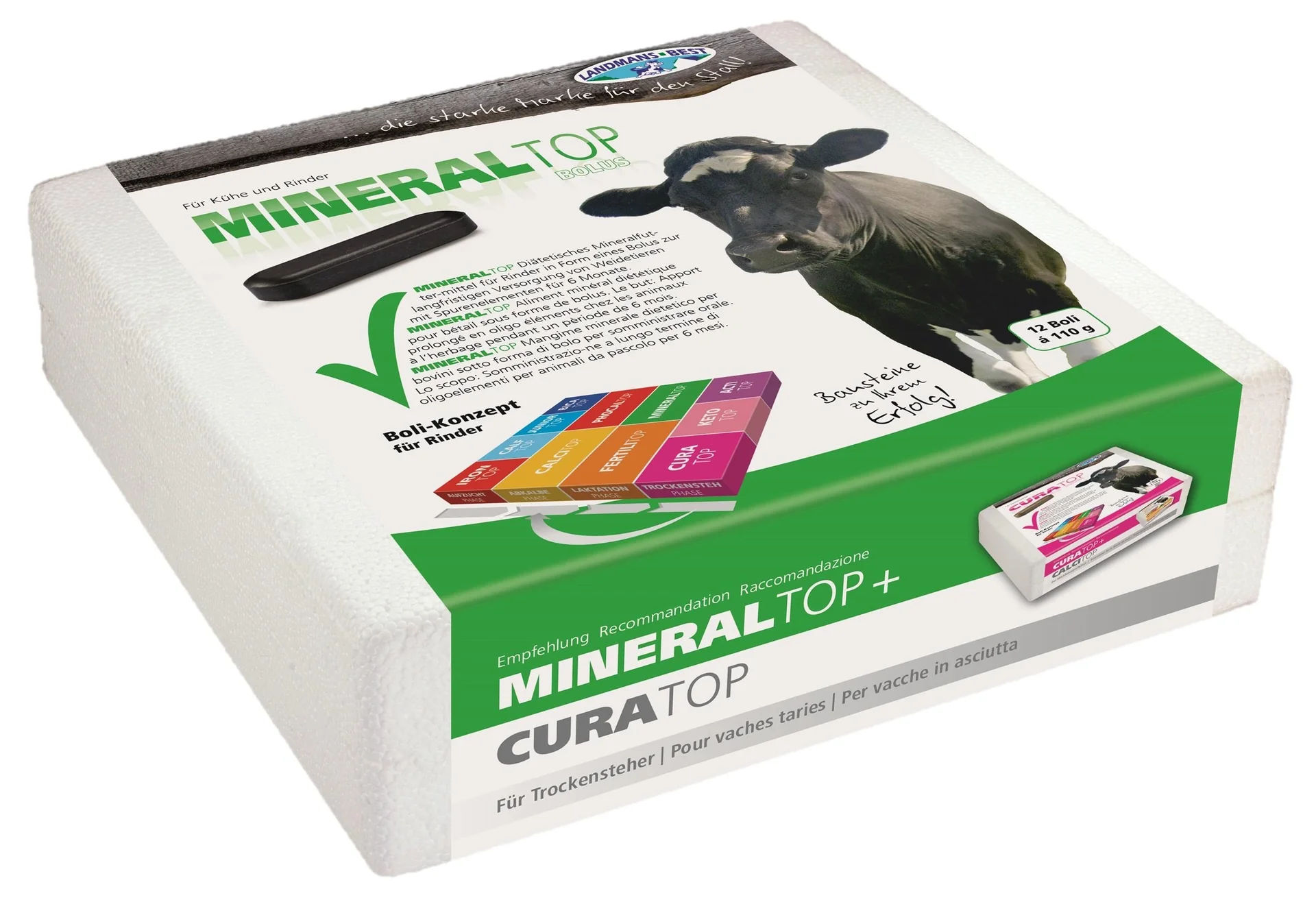 Mineralfuttermittel Mineraltop Hochleistungsbolus, 12 Boli à 110 g - 1