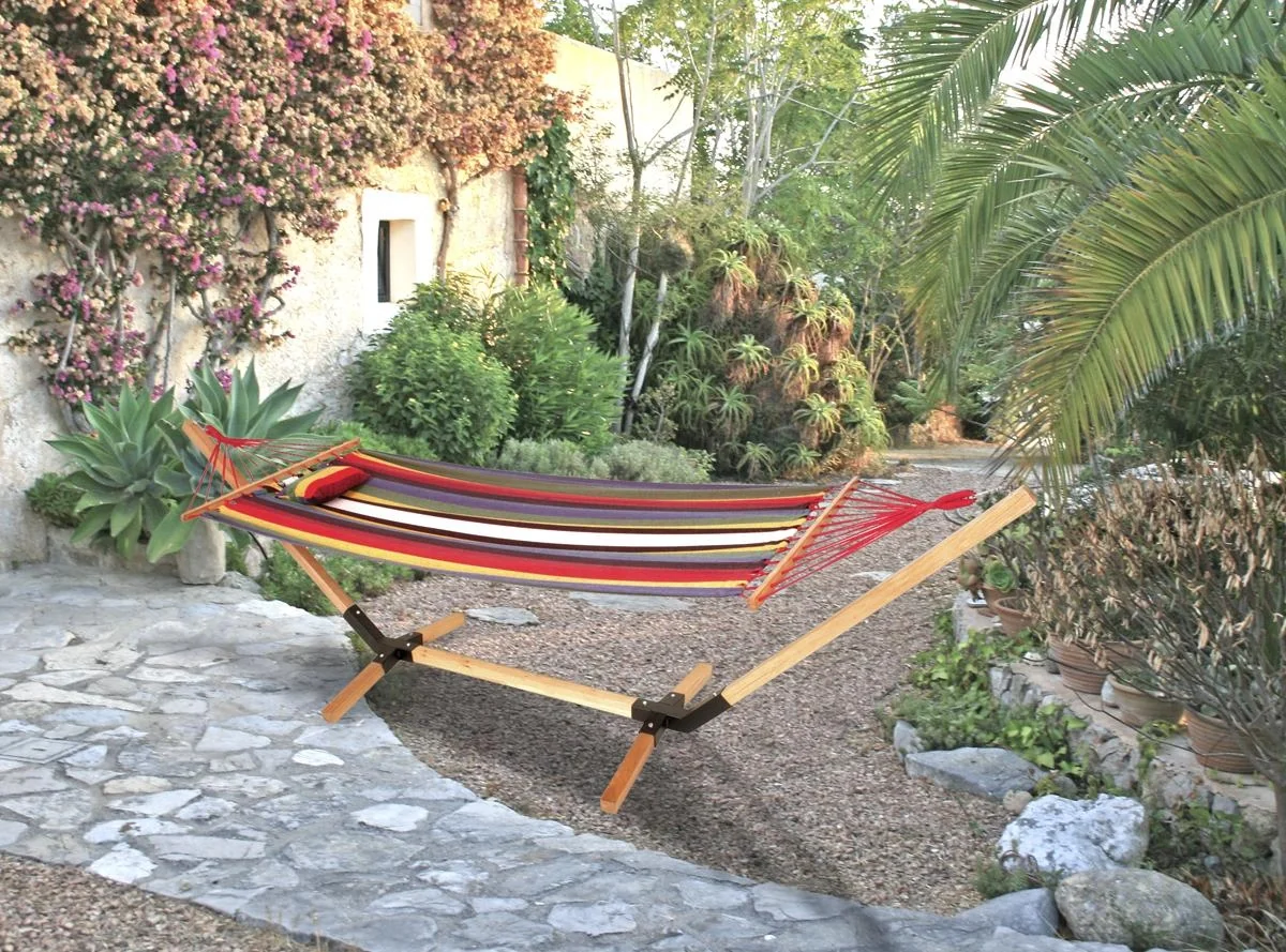 Hängematte HAITI, Holzgestell - 1