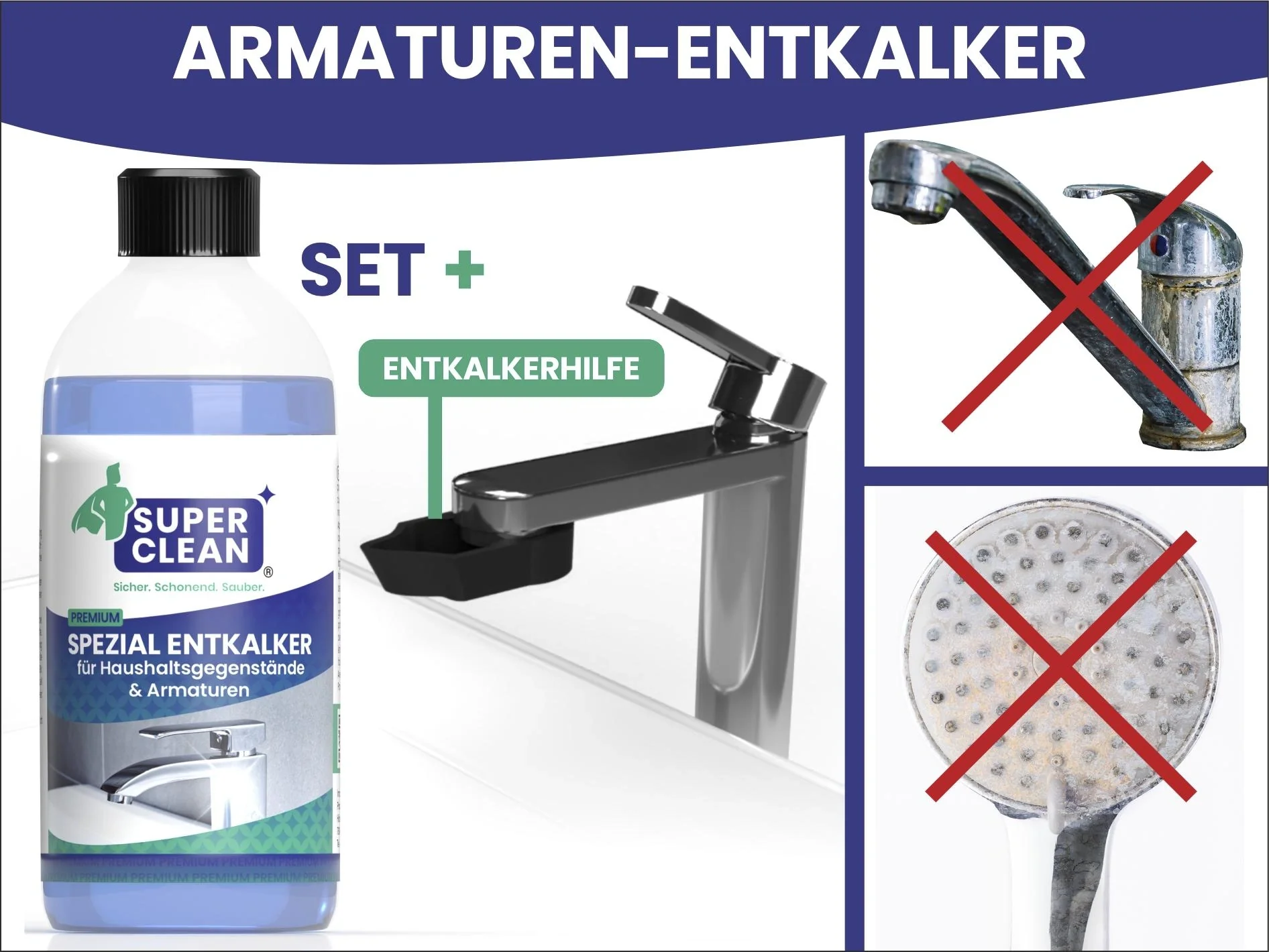 Armaturen Entkalker 500 ml + Entkalker Cap - 1
