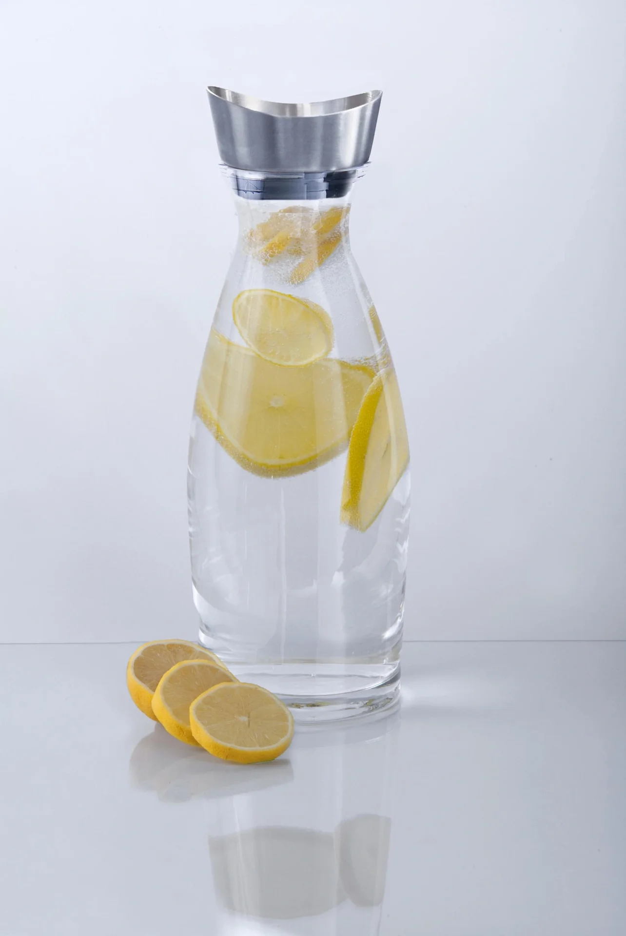 Moderne Glaskaraffe 1 Liter Inhalt - 2