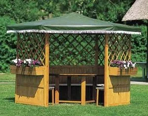 Pavillon "Marburg" mit Möbeln - 2