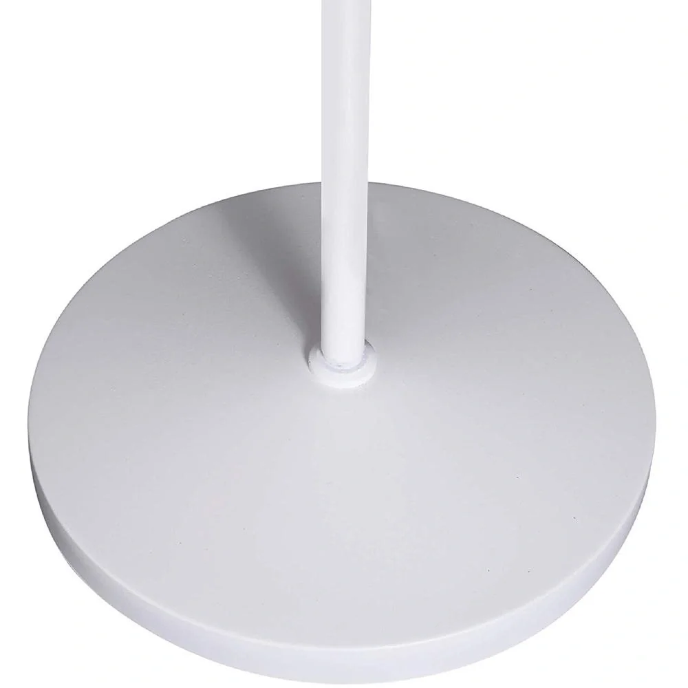 Stehlampe verstellbar Standleuchte Stehleuchte 40W Metall + Holz weiß 54 x 30 x 155 cm - 6