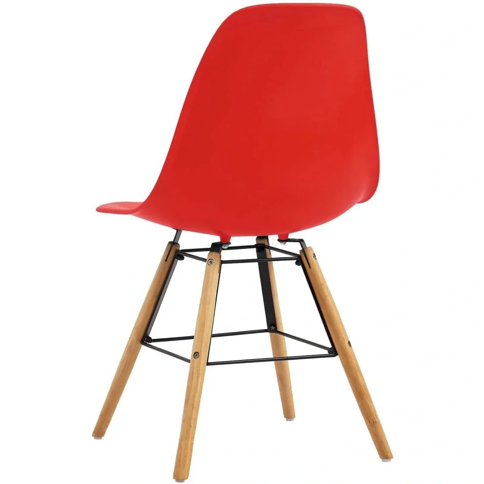 Esszimmerstühle 2-Sitzer Kunststoff rot - 6