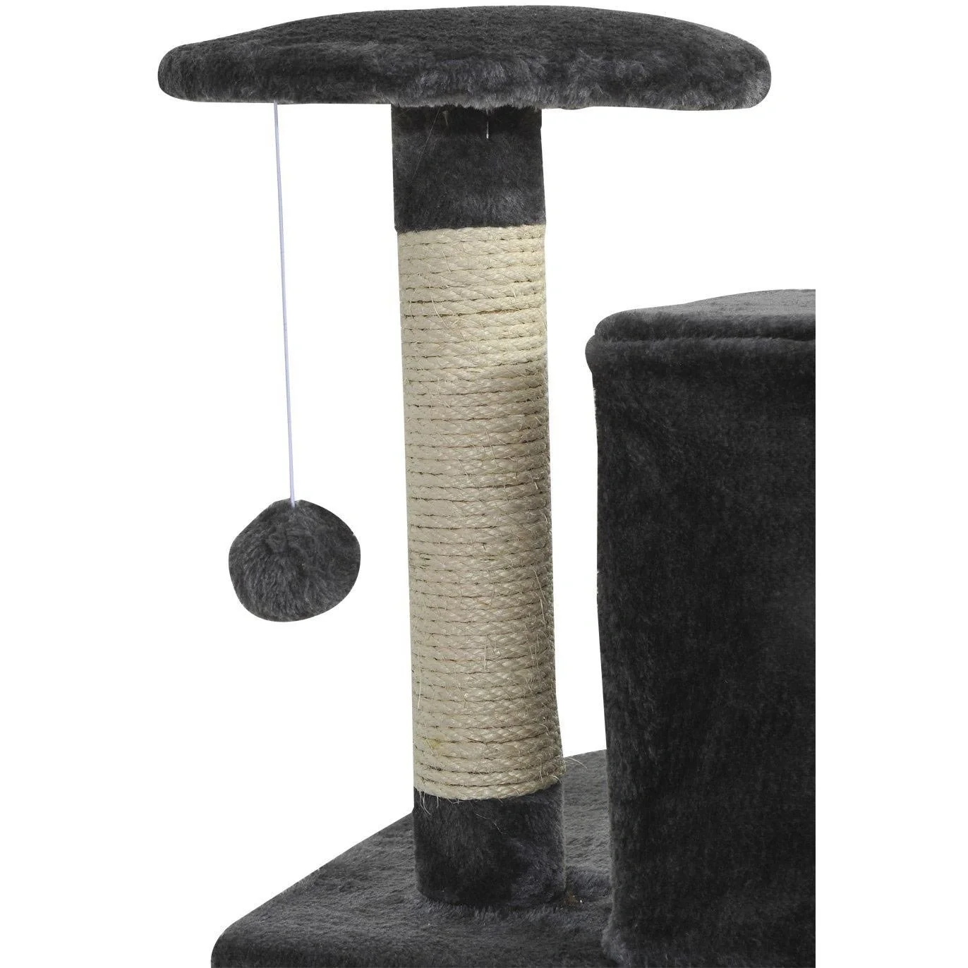 Kratzbaum 200 cm mit Sisal und Plüsch - 6