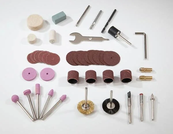 Elektrisches Mini Bohr-u. Fräswerkzeug mit 40-teiligem Zubehör im Koffer - 11