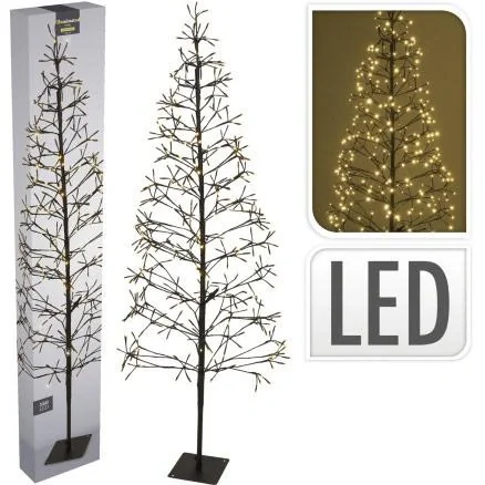 Lichterbaum 160 LED - 120 cm - Für innen UND außen - Warmweiß - 3