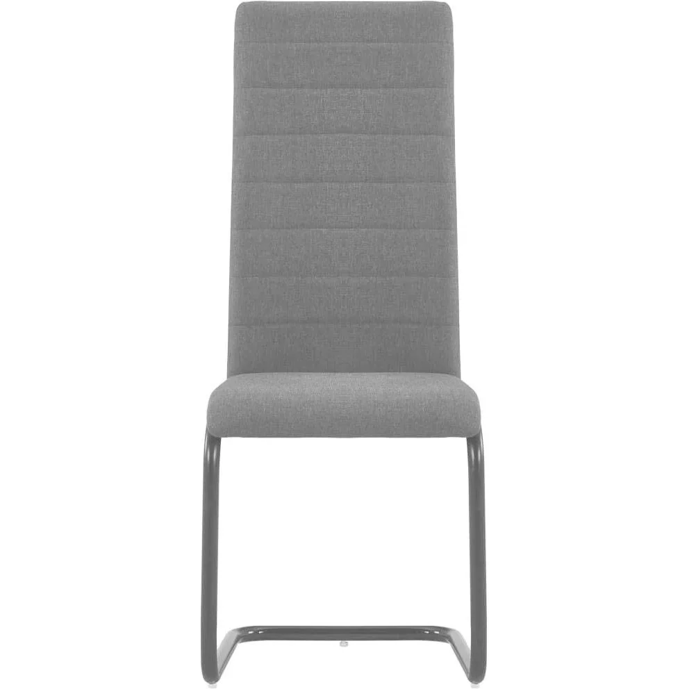 Esszimmerstühle 2 Stück Stoff dunkelgrau - 5