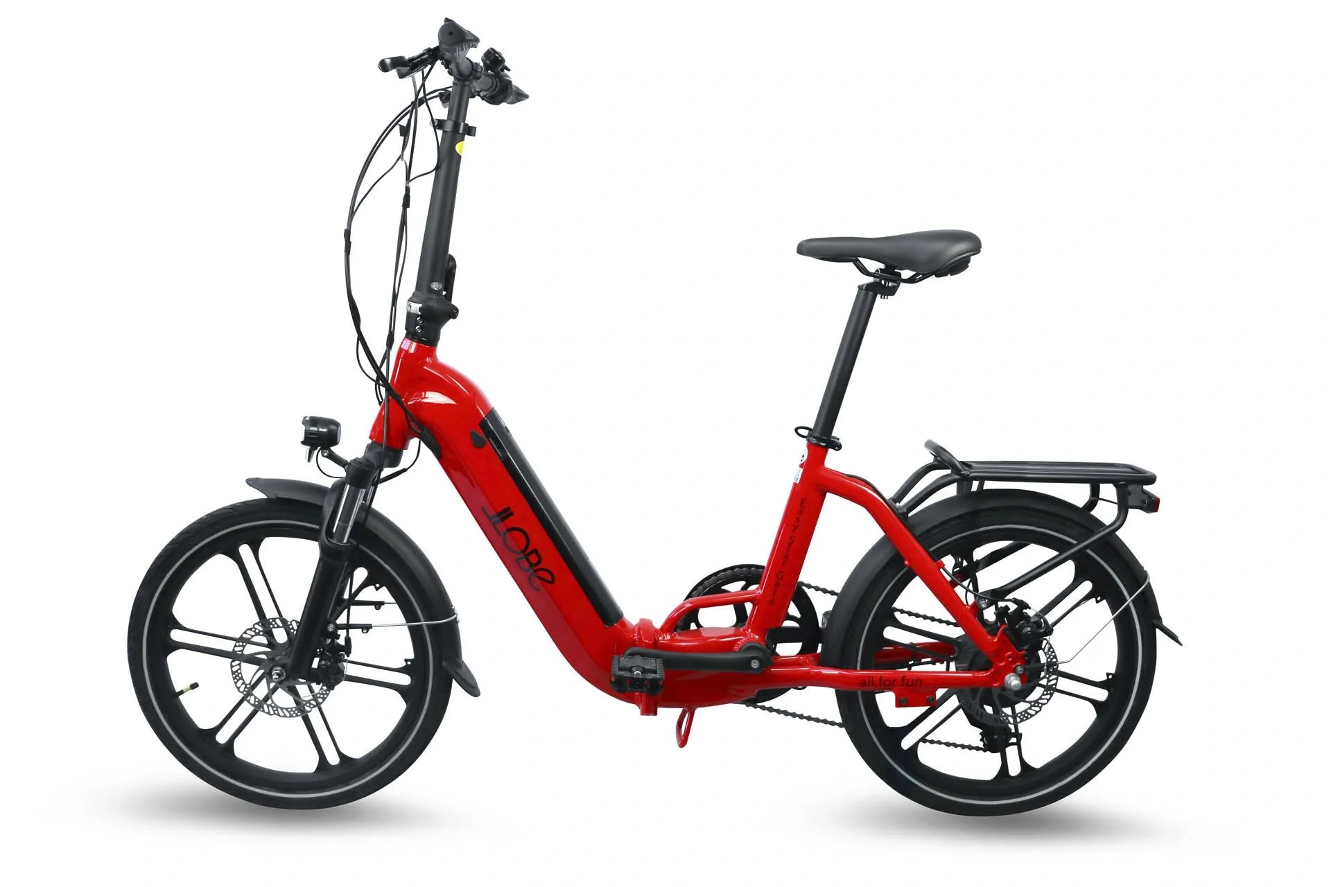 Unisex City E-Bike 20 Zoll, Rahmenhöhe 37 cm, 7-Gang Kettenschaltung, Gala white (Faltrad) - 11