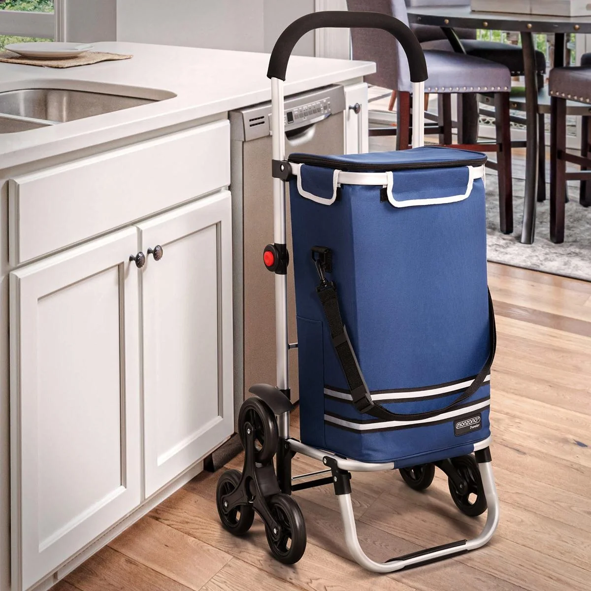 Einkaufswagen - Treppensteiger - geeignet für die Treppe - blau - 6