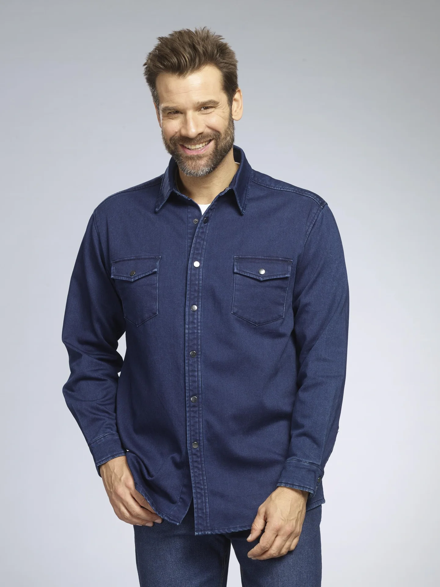 Jeanshemd, Farbe jeansblau, Gr.M - 7