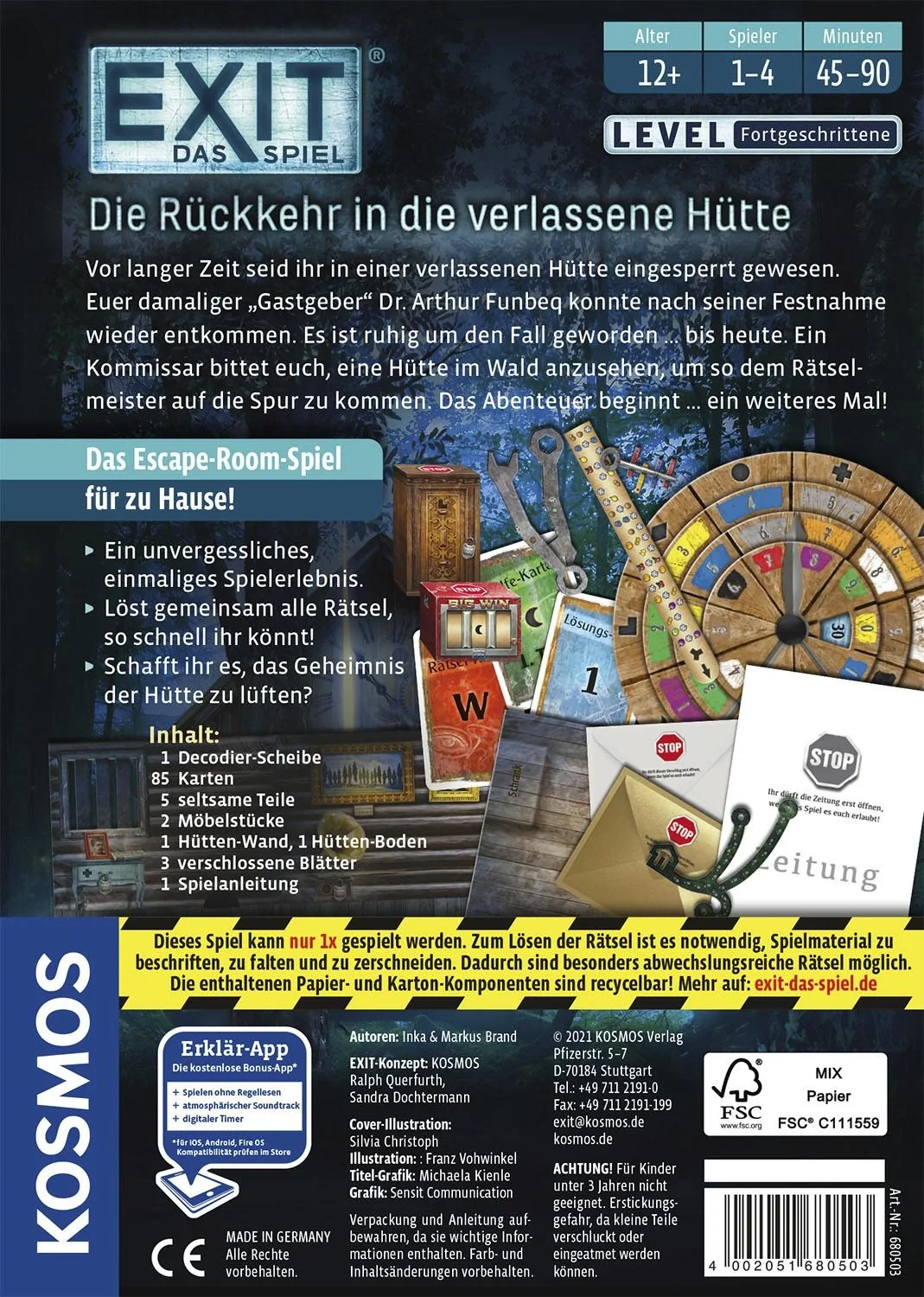 EXIT - Das Spiel - Die Rückkehr in die verlassene Hütte - 2