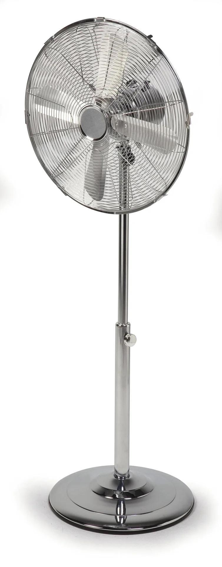 Standventilator - 40 cm Durchmesser, Ventilator in Chrom - 1
