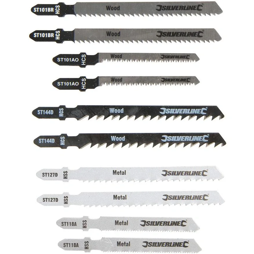 10-teiliges Stichsägeblatt-Set für Holz/Metall - 1
