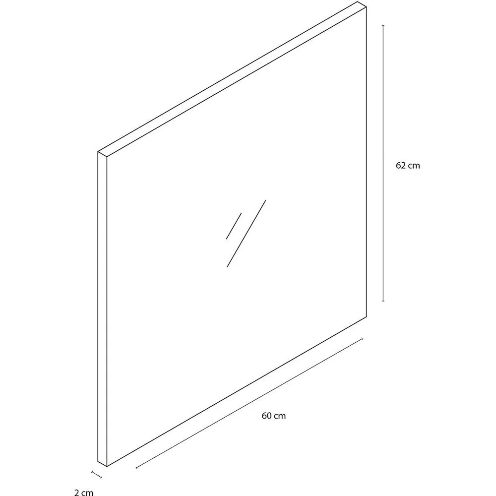 Concept Spiegel 62x60cm gris fsc - 3