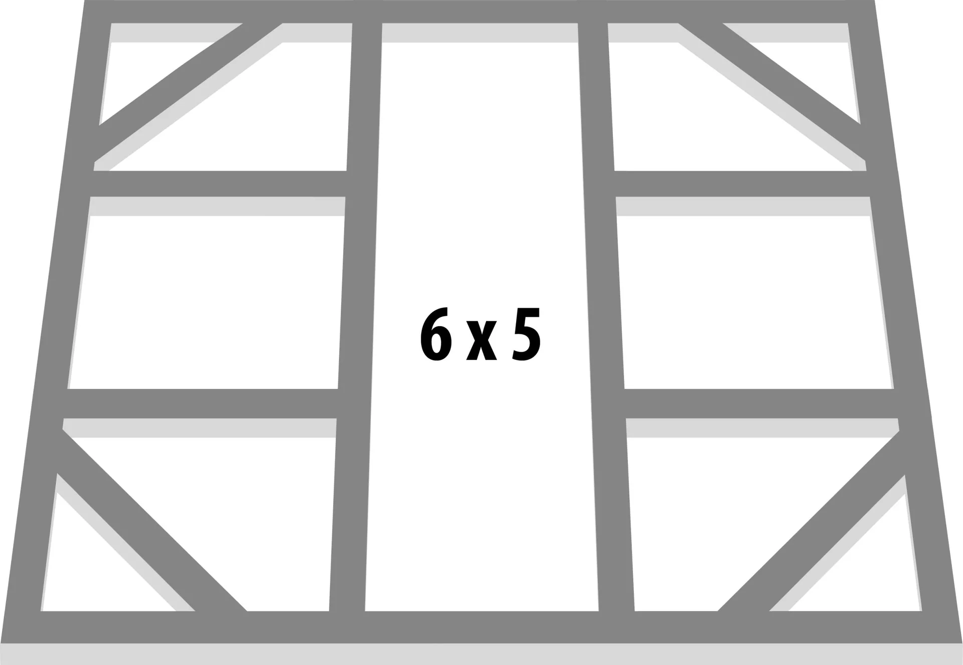 Fundamentbodenrahmen 6x5 für Dream + Lean To - 4