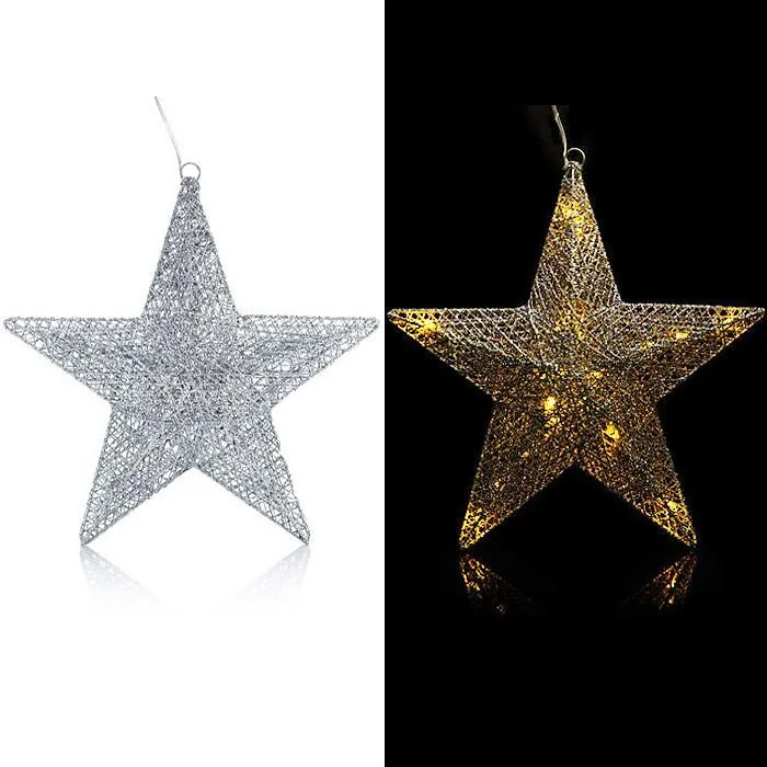 NL Weihnachtsstern 35cm INKLUSIVE Batterien und Zeitschaltuhr - 1